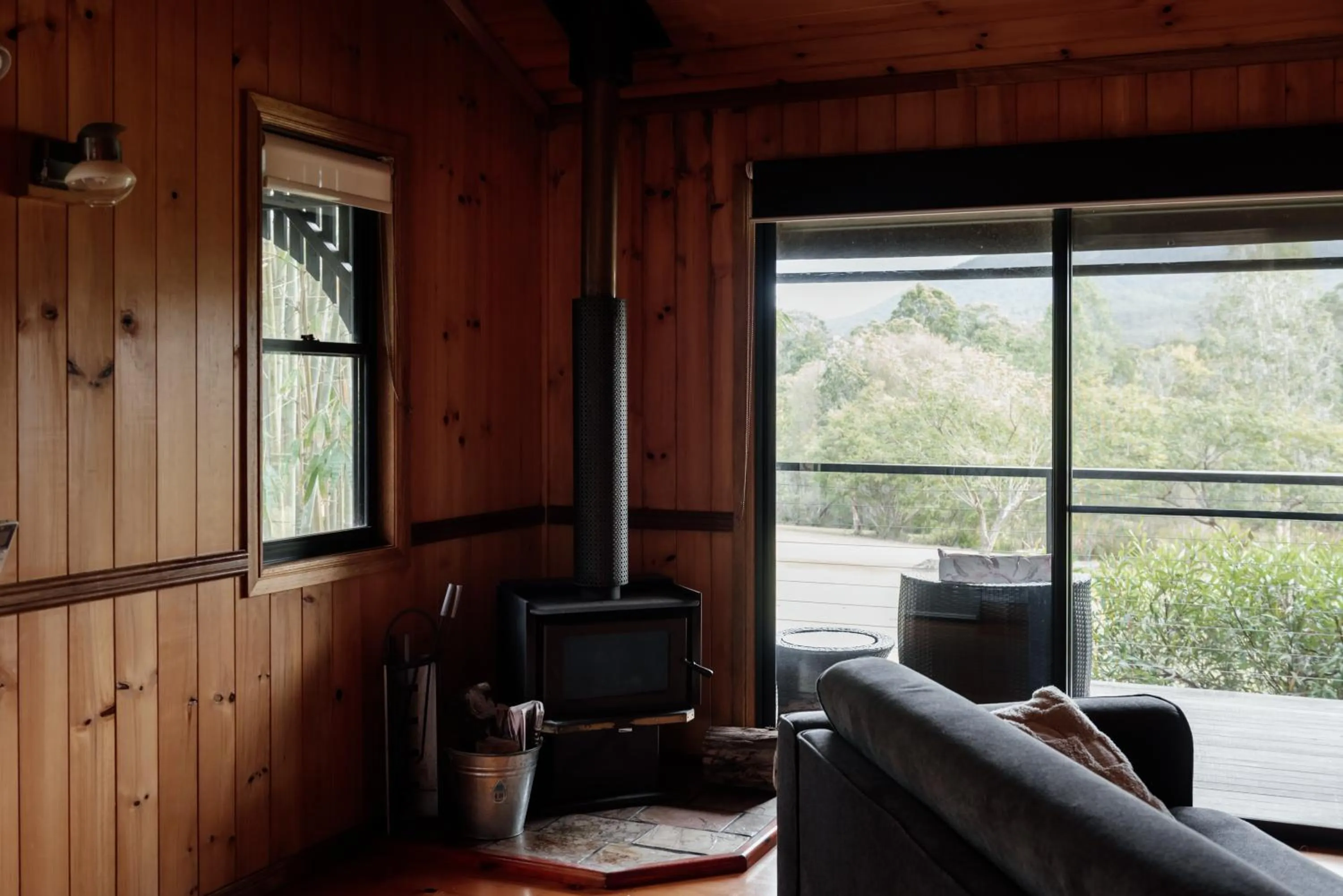fireplace in Tuckeroo Cottages & Gardens - Blue Wren & Kookaburra