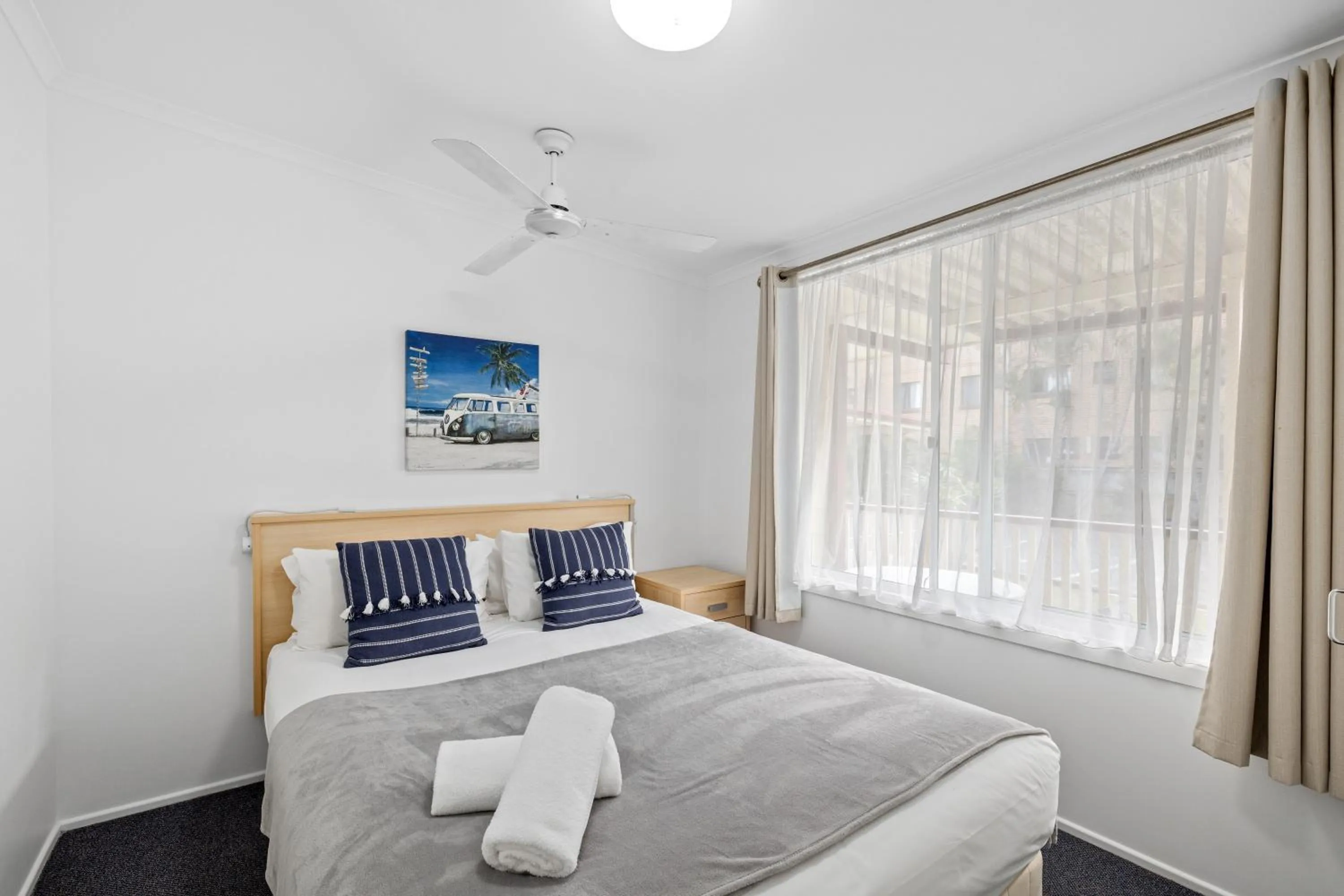 Bed in Ocean Park Motel & Holiday Apartments