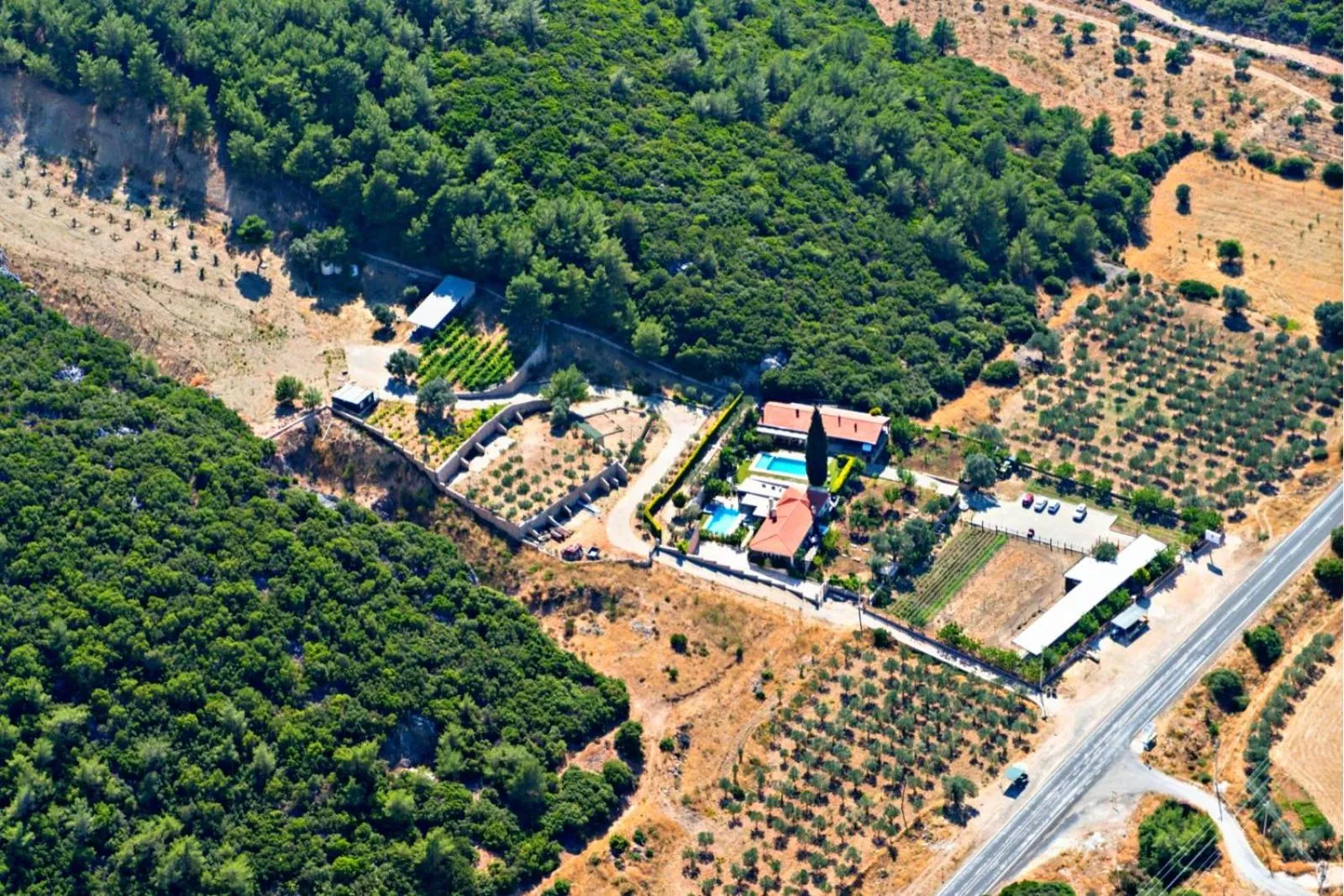 Bird's eye view in Turnaboğazı Çiftlik Evleri