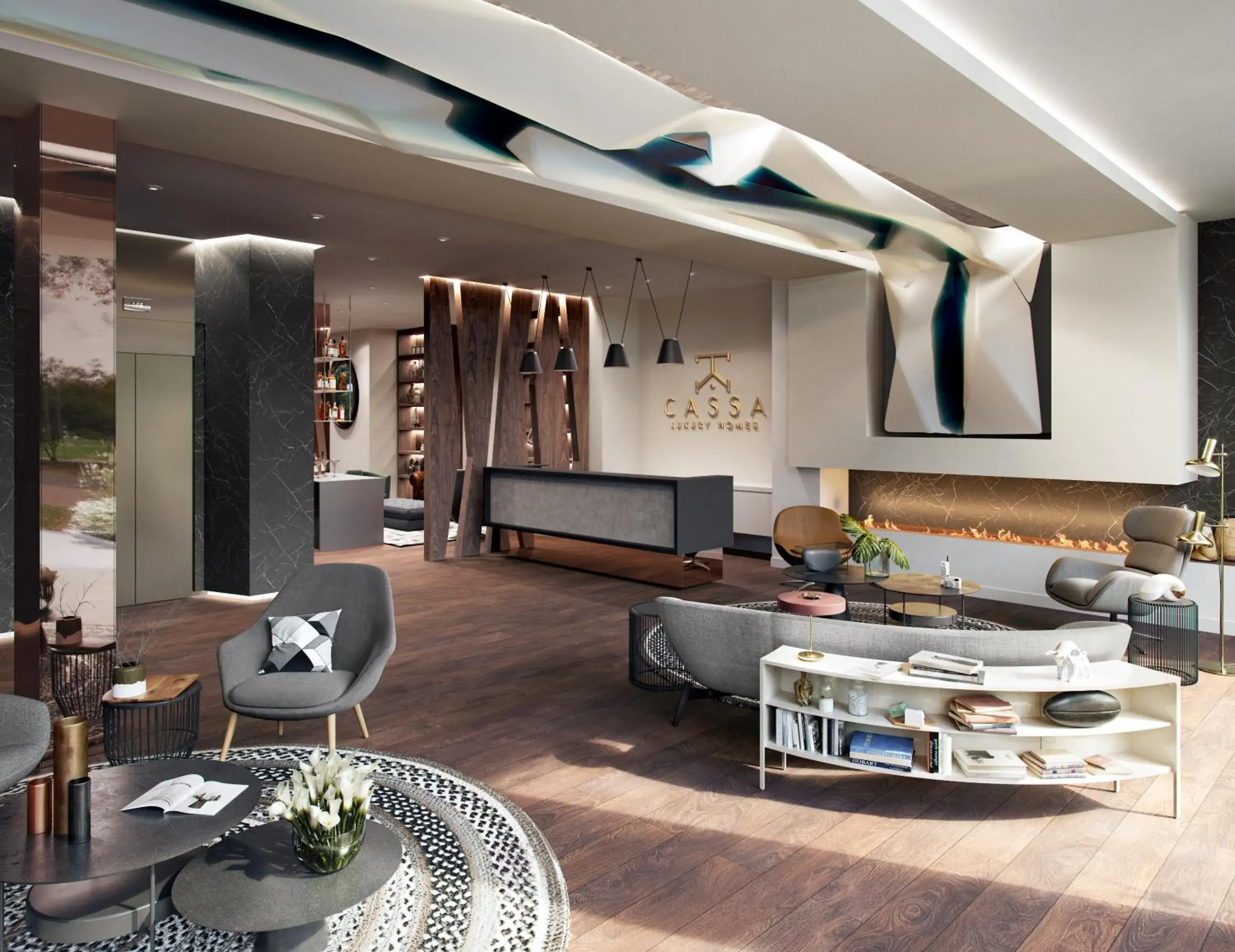 Lobby or reception in Cassa Luxury Homes Lobby or reception in Cassa Luxury Homes