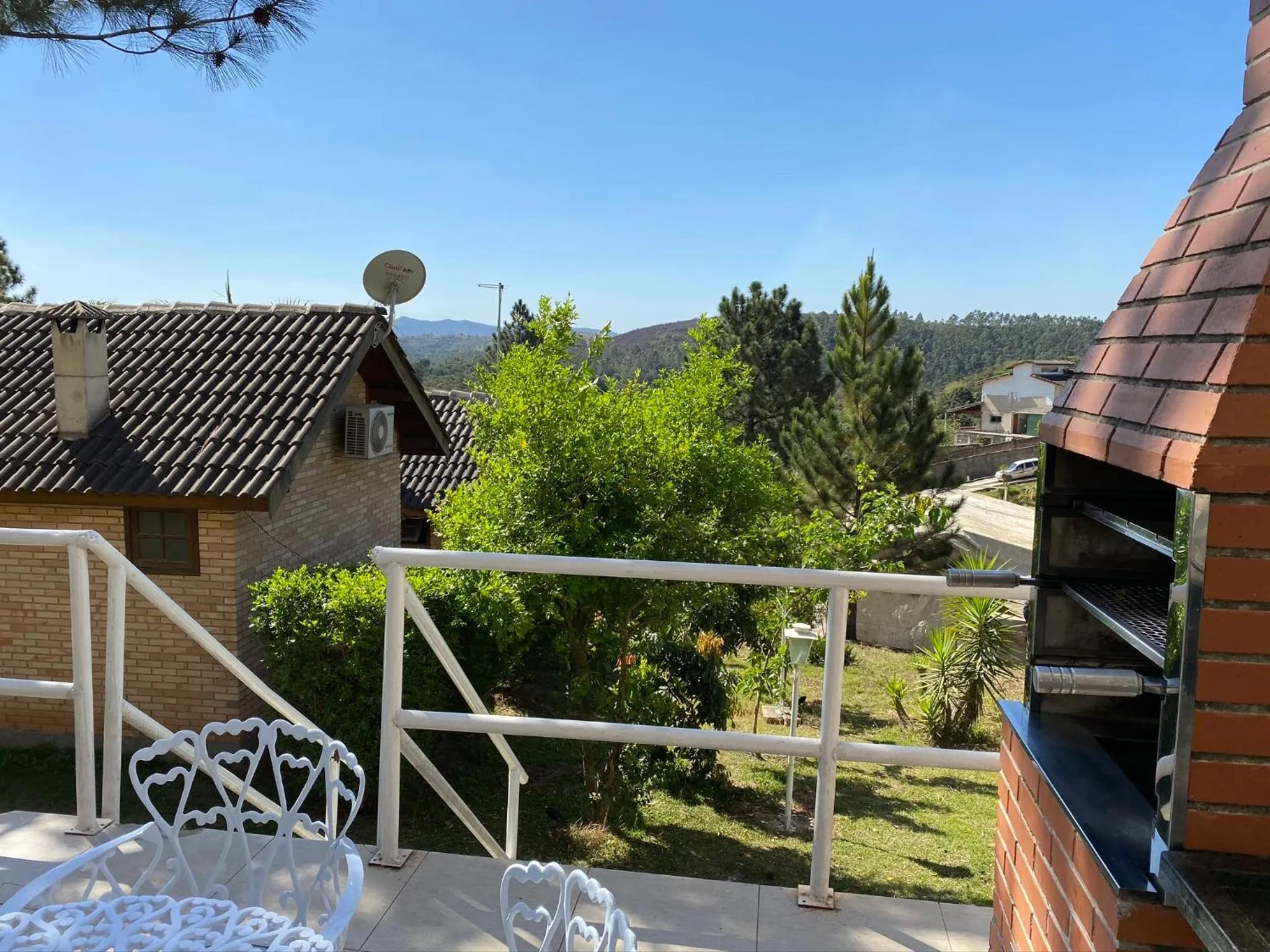 Balcony/Terrace in Chalés Marinelli em São Roque
