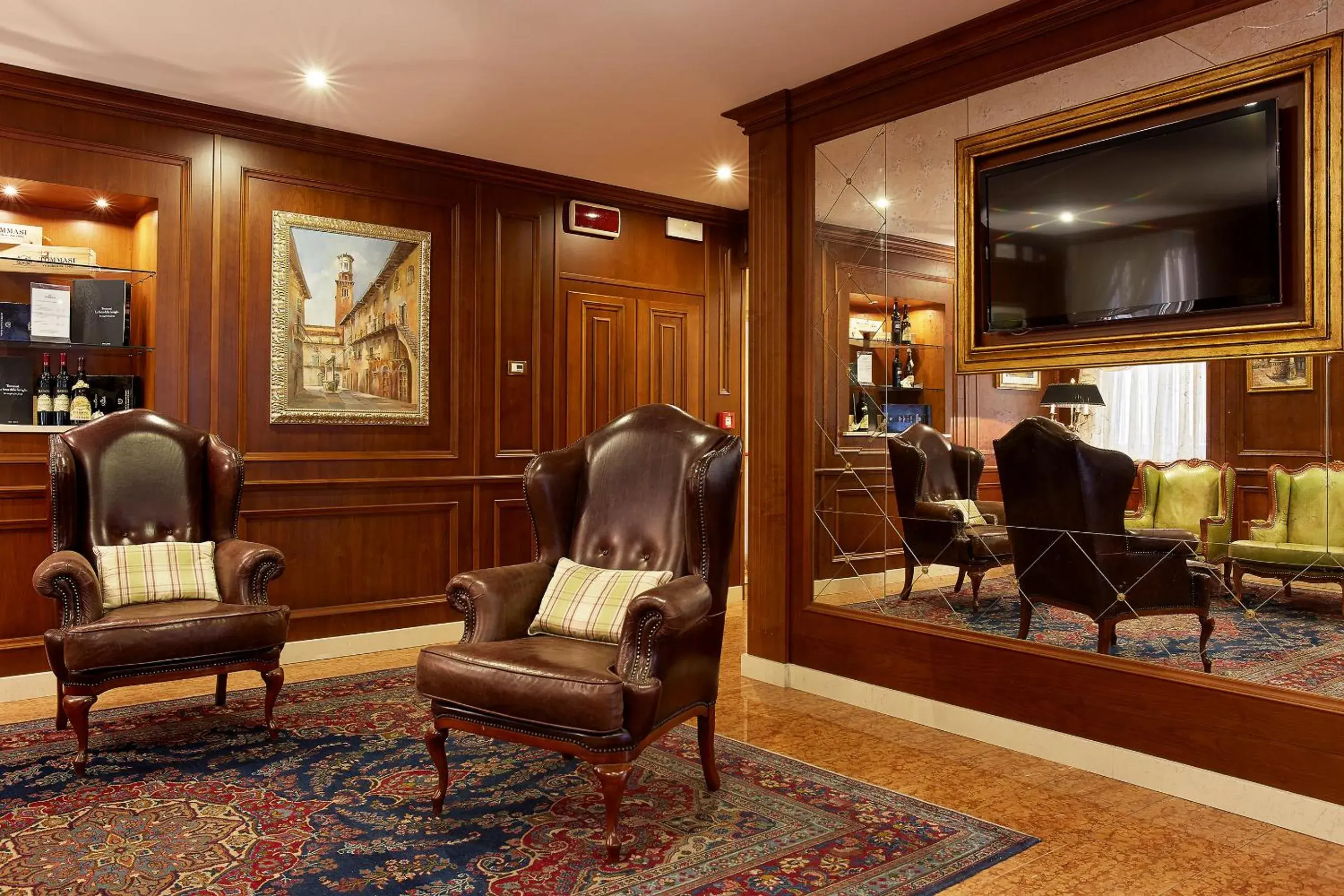 Lobby or reception in Albergo Mazzanti Lobby or reception in Albergo Mazzanti