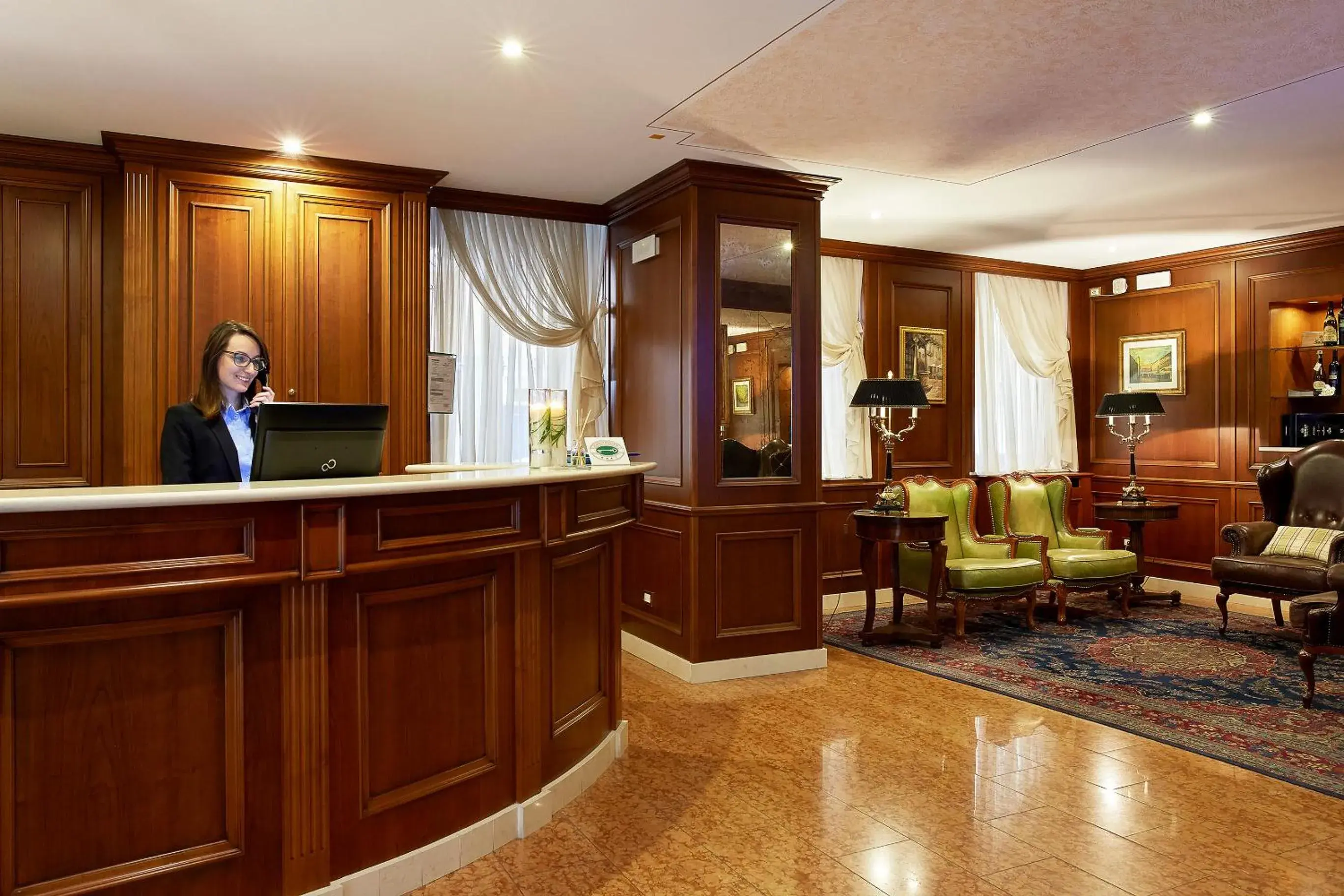 Lobby or reception in Albergo Mazzanti Lobby or reception in Albergo Mazzanti