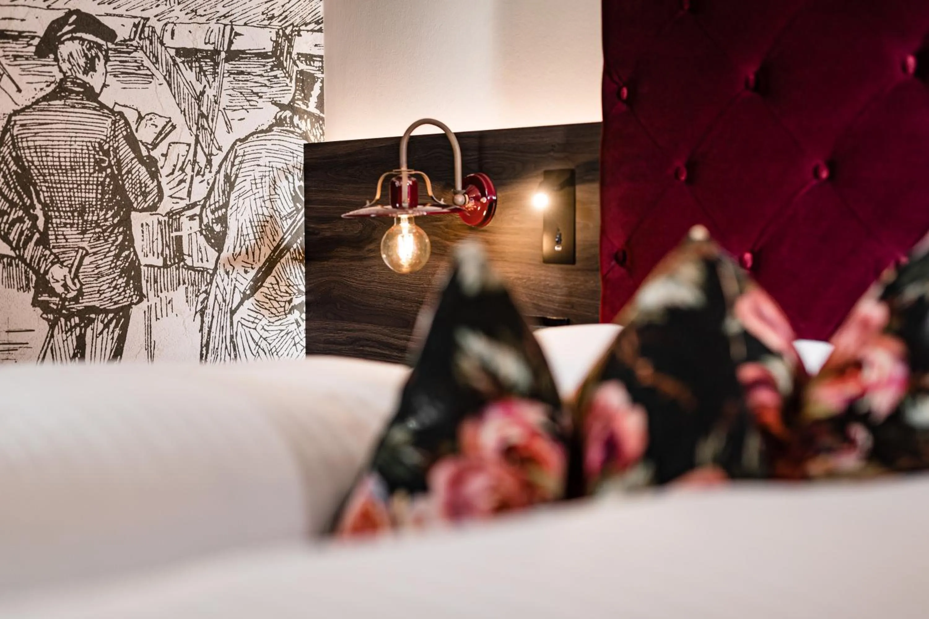 Decorative detail, Bed in Hotel Schlosswirt