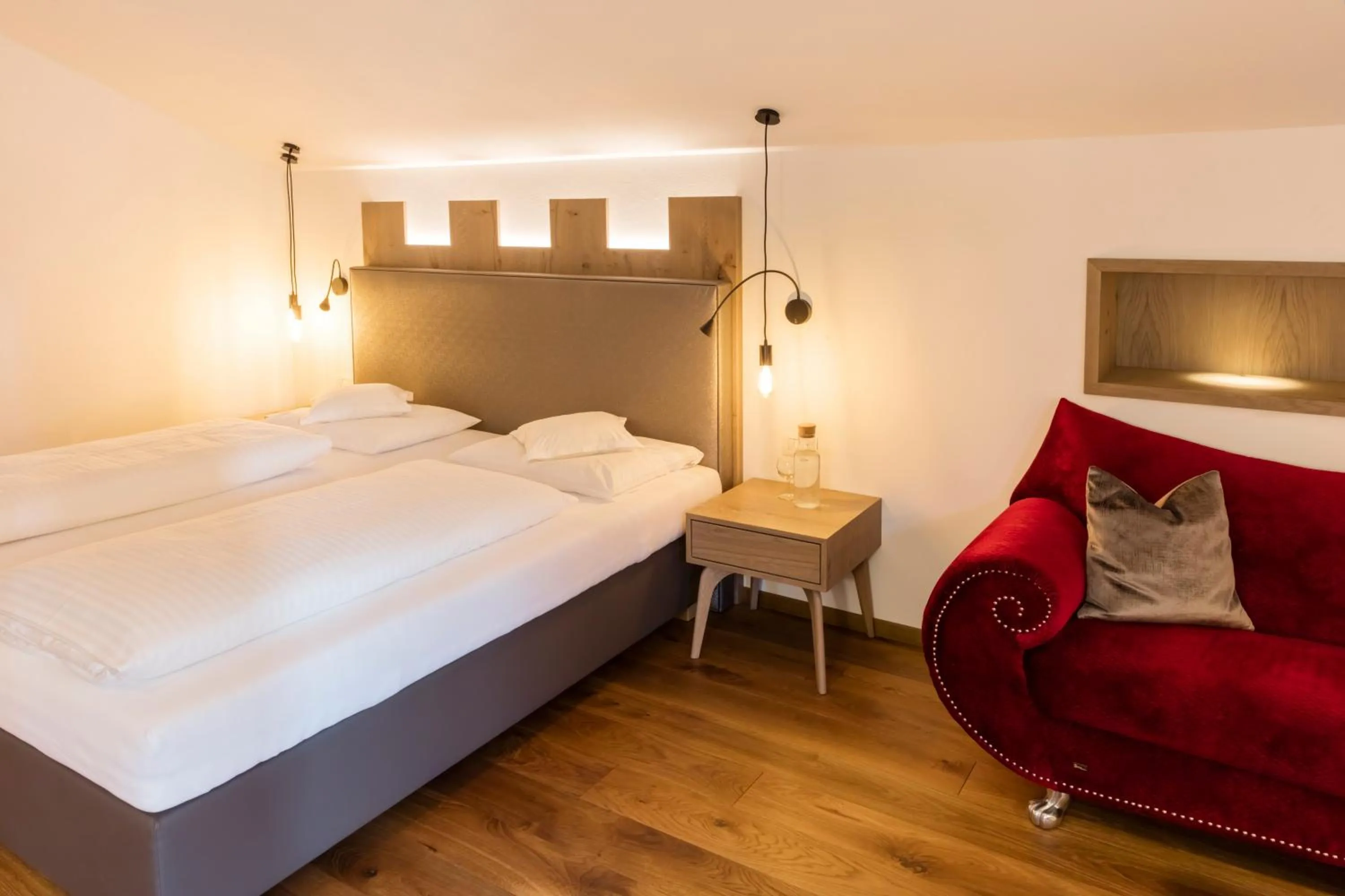 Bed in Hotel Schlosswirt