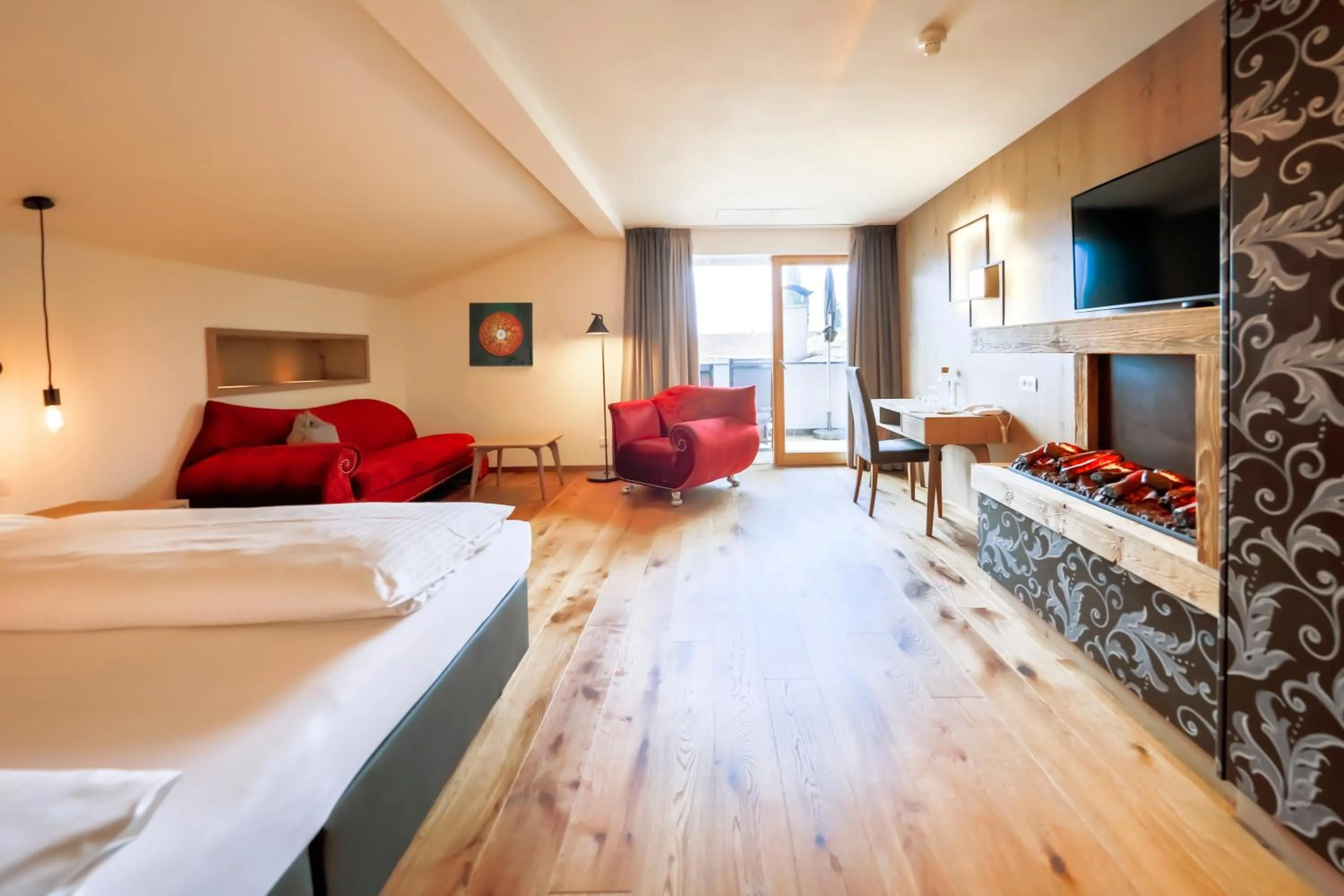 TV and multimedia, Bed in Hotel Schlosswirt