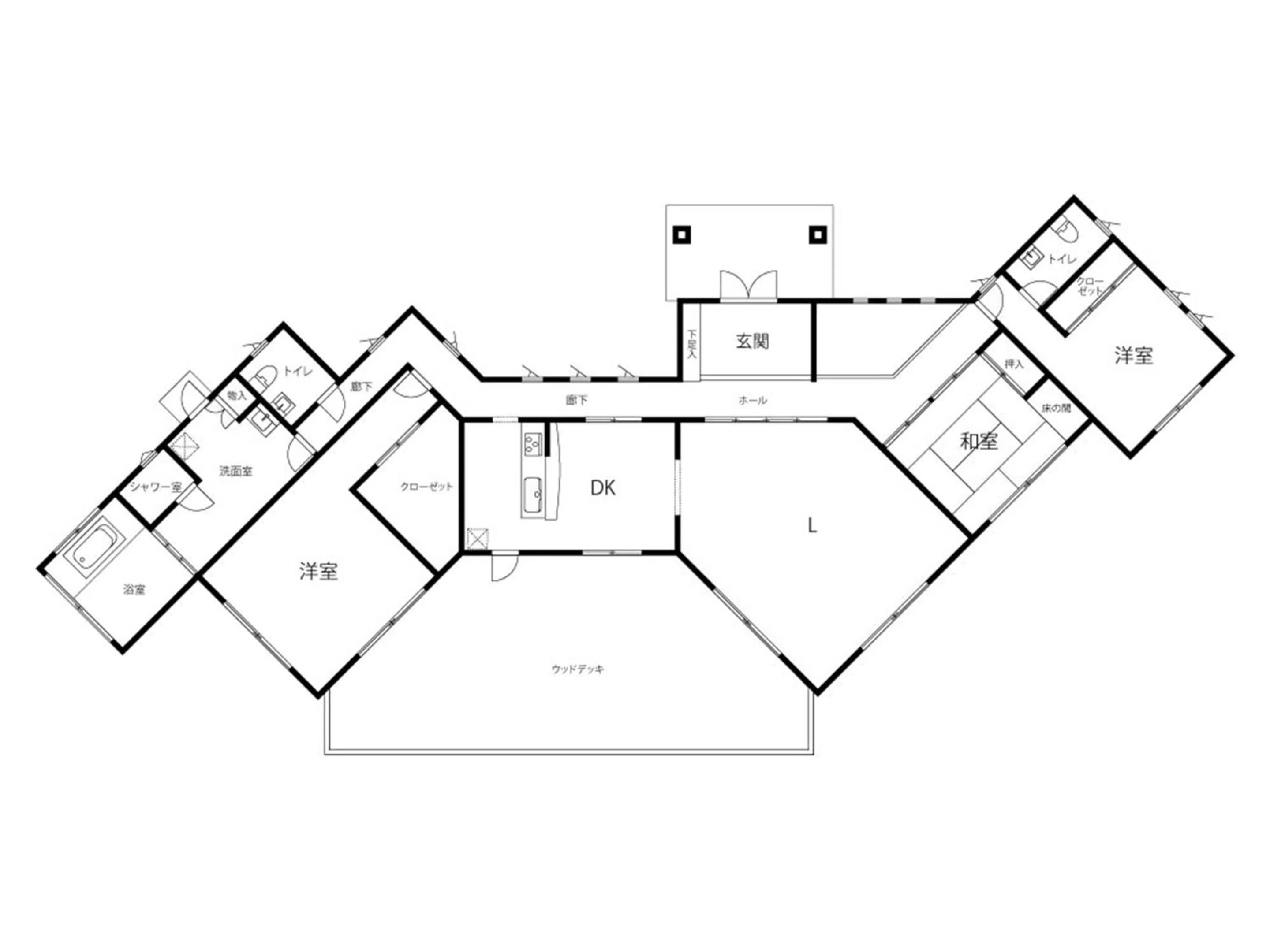 Floor plan in Resort villa miko