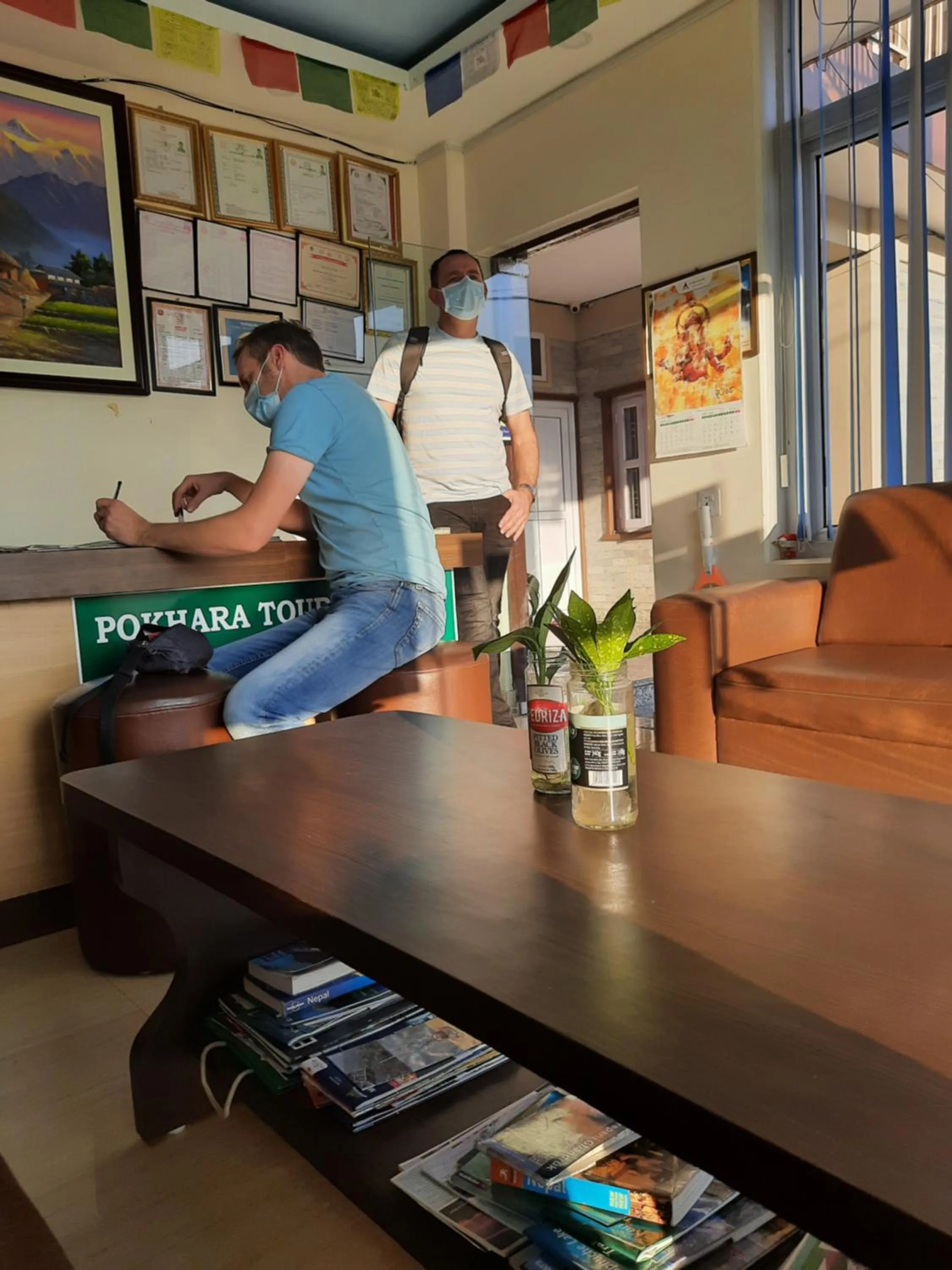 Lobby or reception in Pokhara Tourist Home