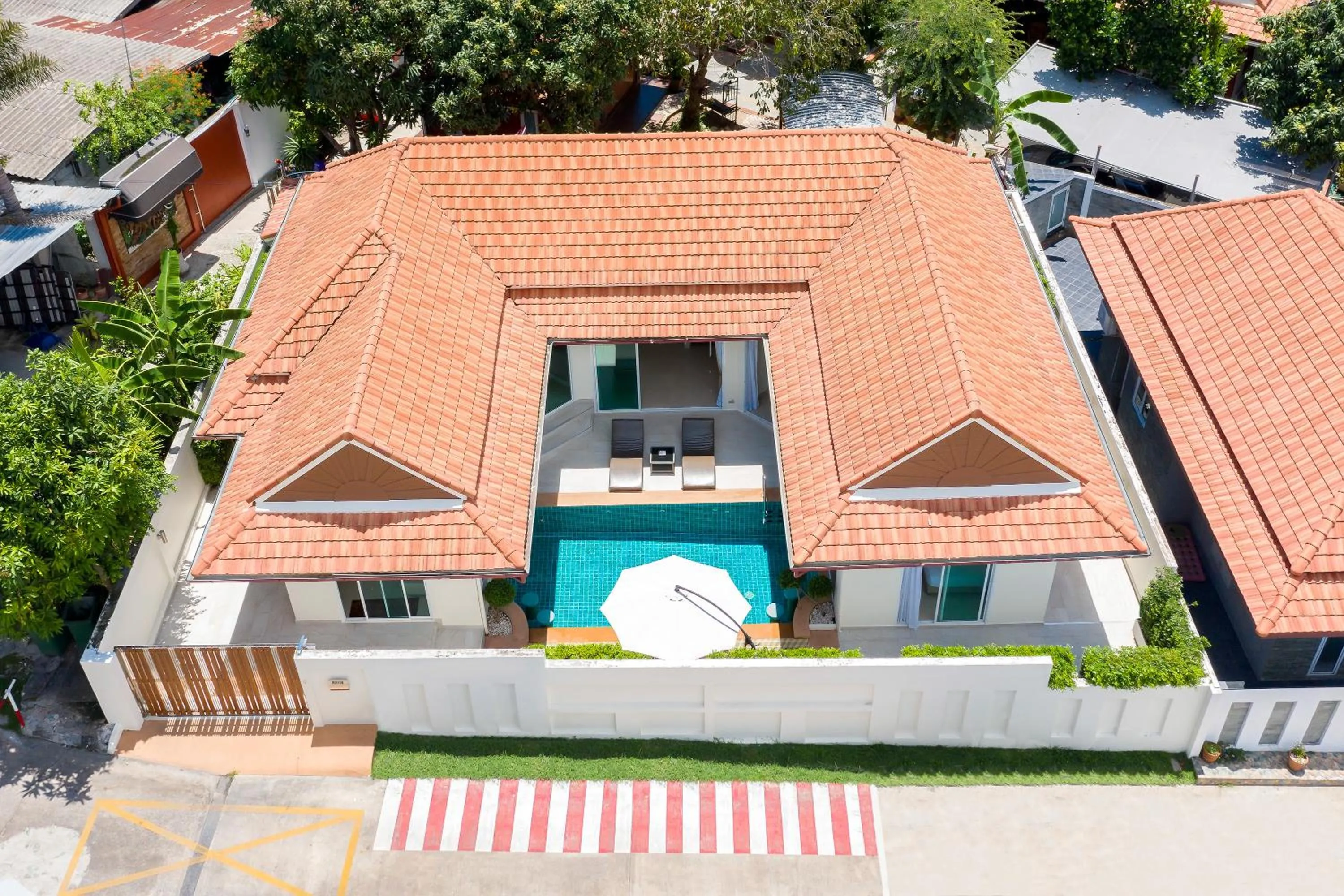 Bird's eye view in Luxury Pool Villa A14 3BR 6-8 Persons