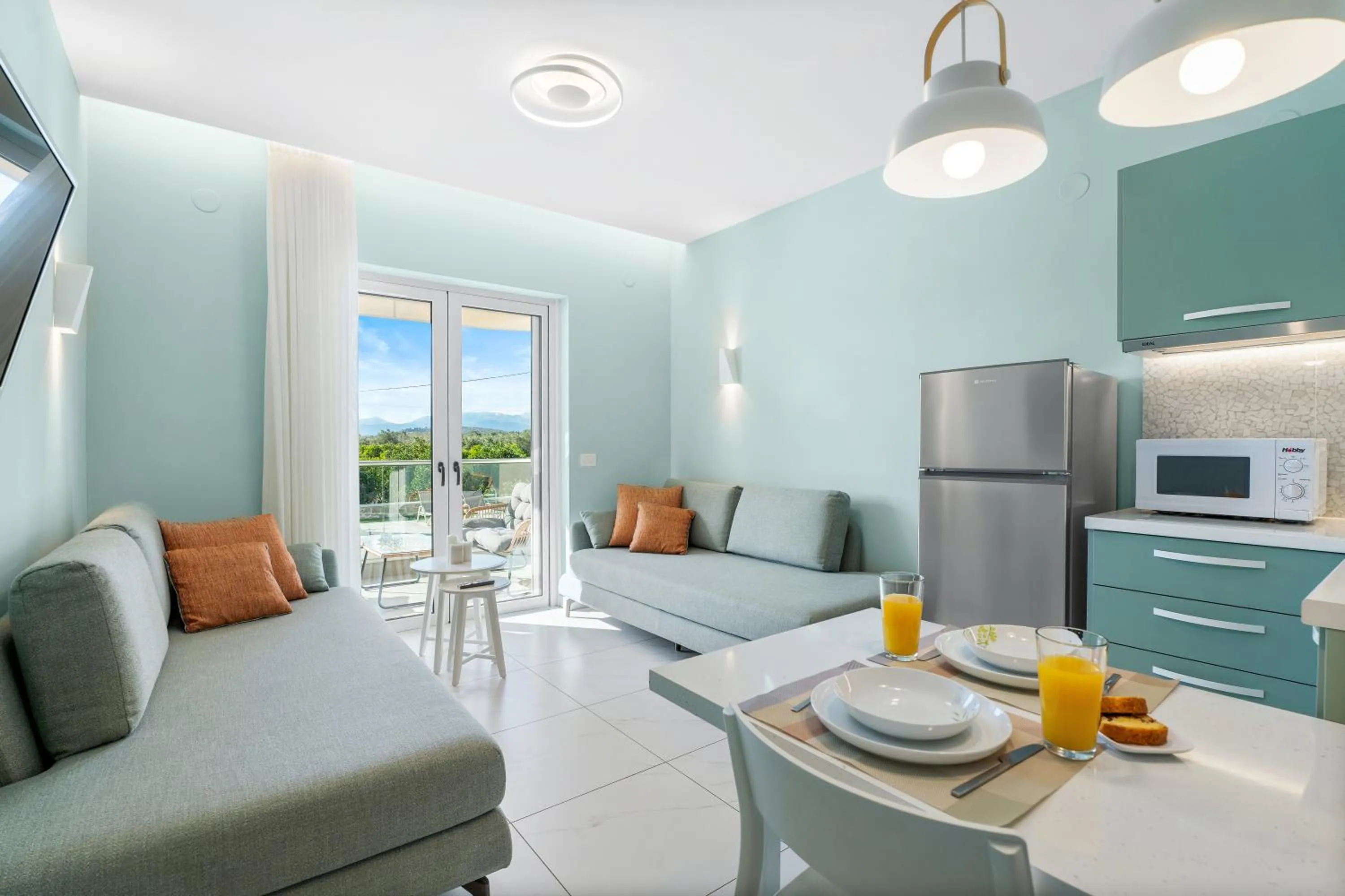 Kitchen or kitchenette in Frunze Luxury Apartments