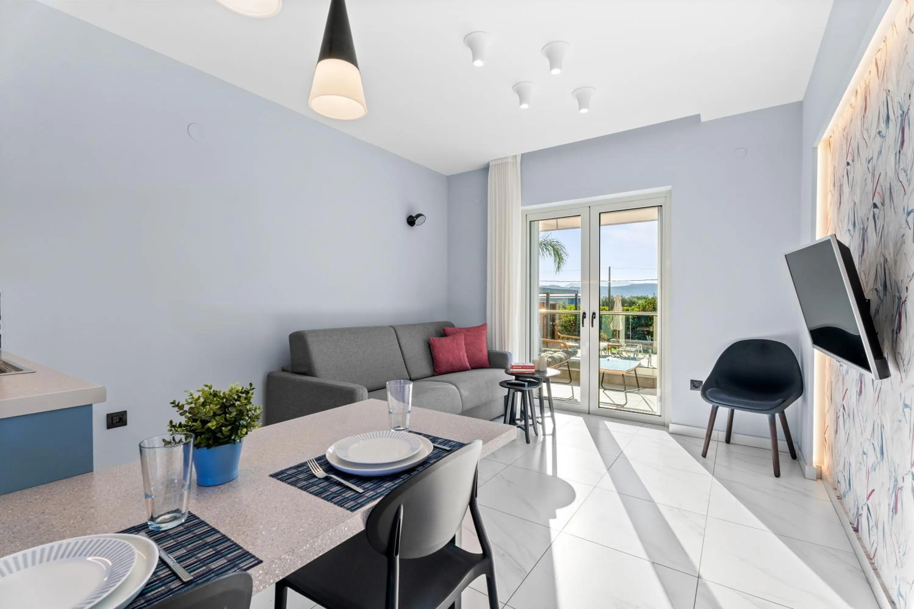 Living room in Frunze Luxury Apartments