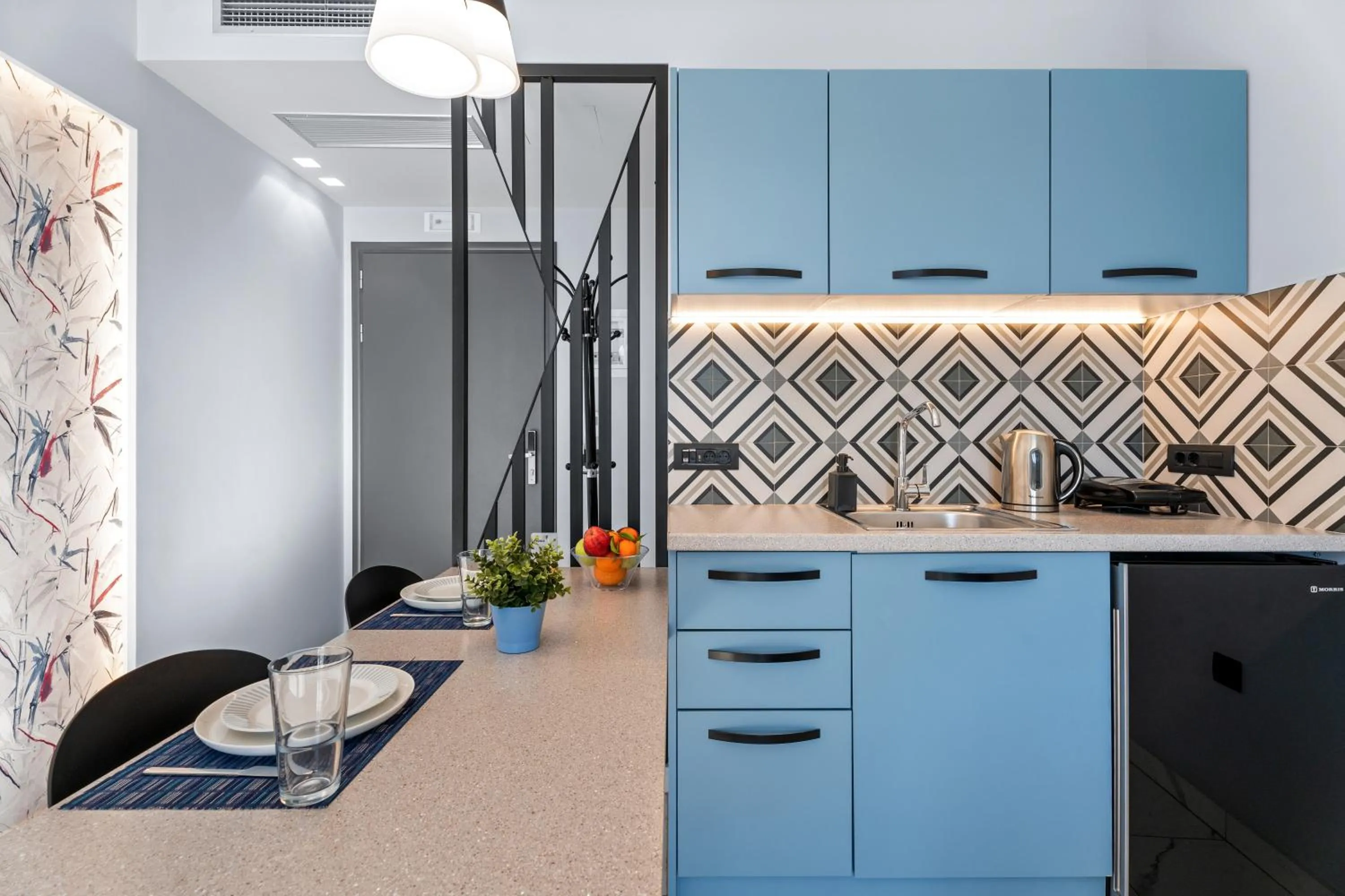 Kitchen or kitchenette in Frunze Luxury Apartments