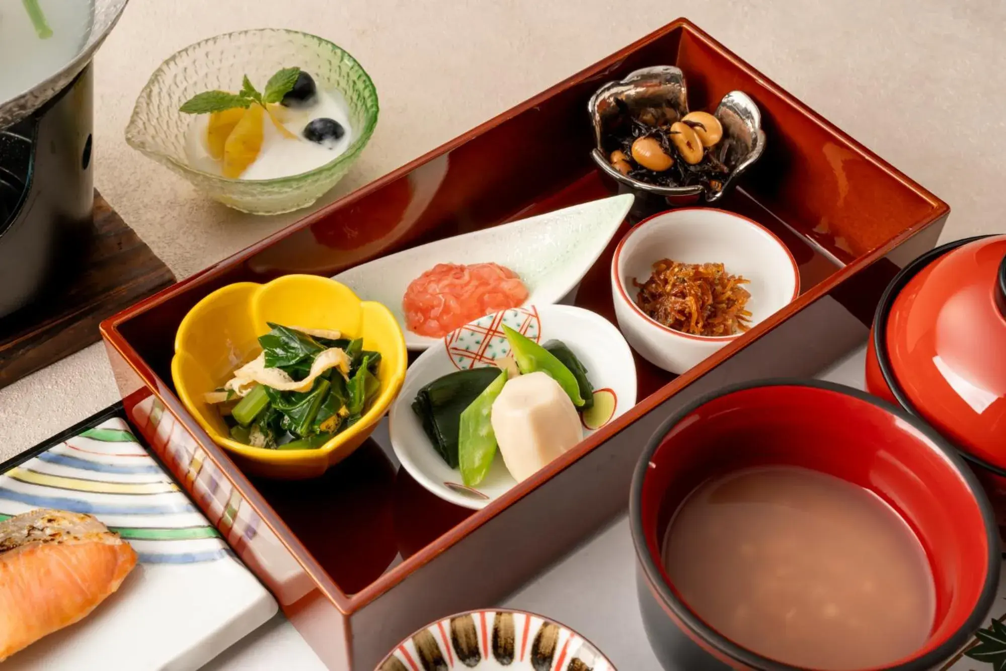 Breakfast in Temple Town Hotel WAQOO Horyuji Breakfast in Temple Town Hotel WAQOO Horyuji