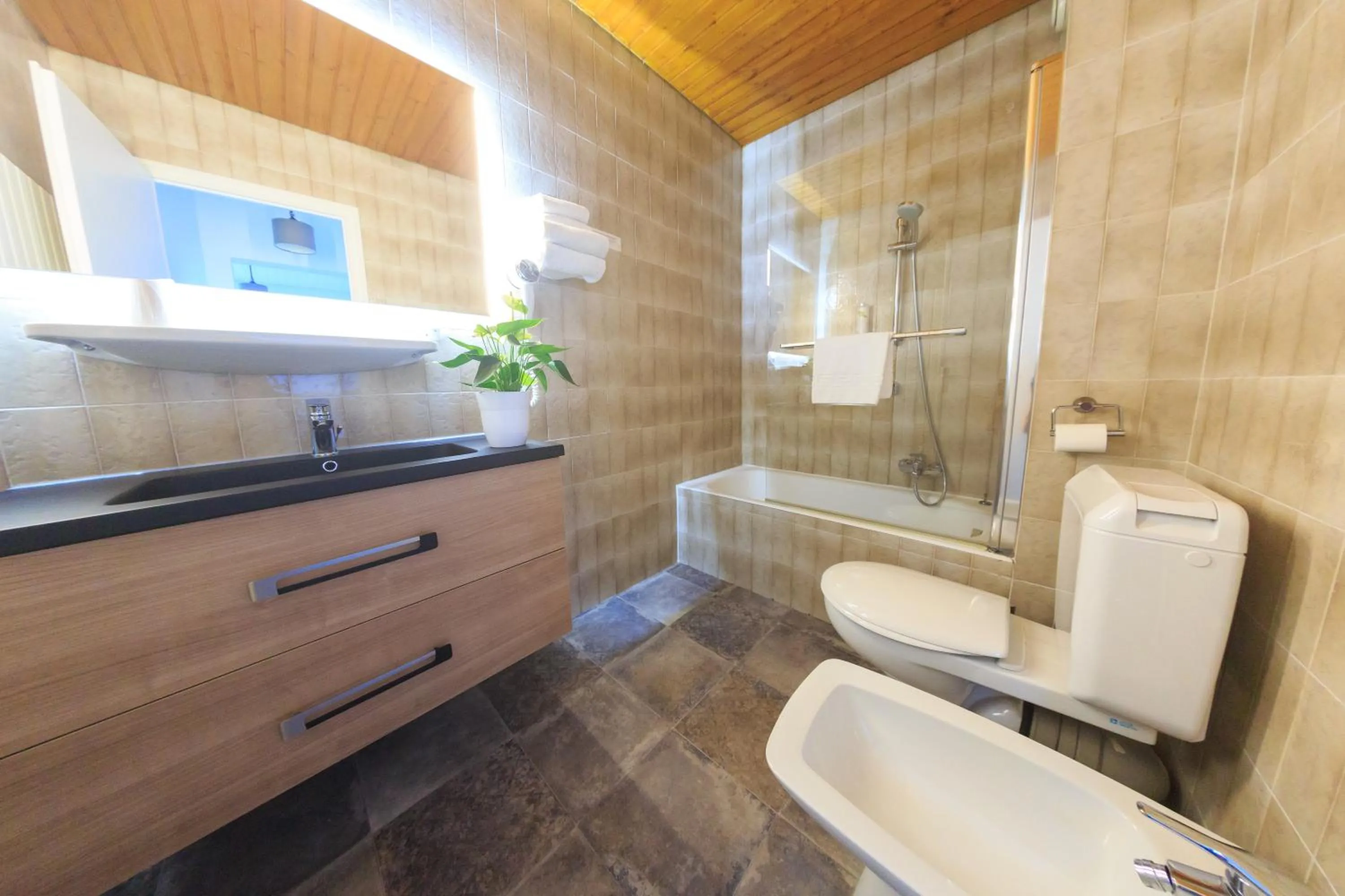 Bathroom in Logis hôtel Annecy nord / Argonay