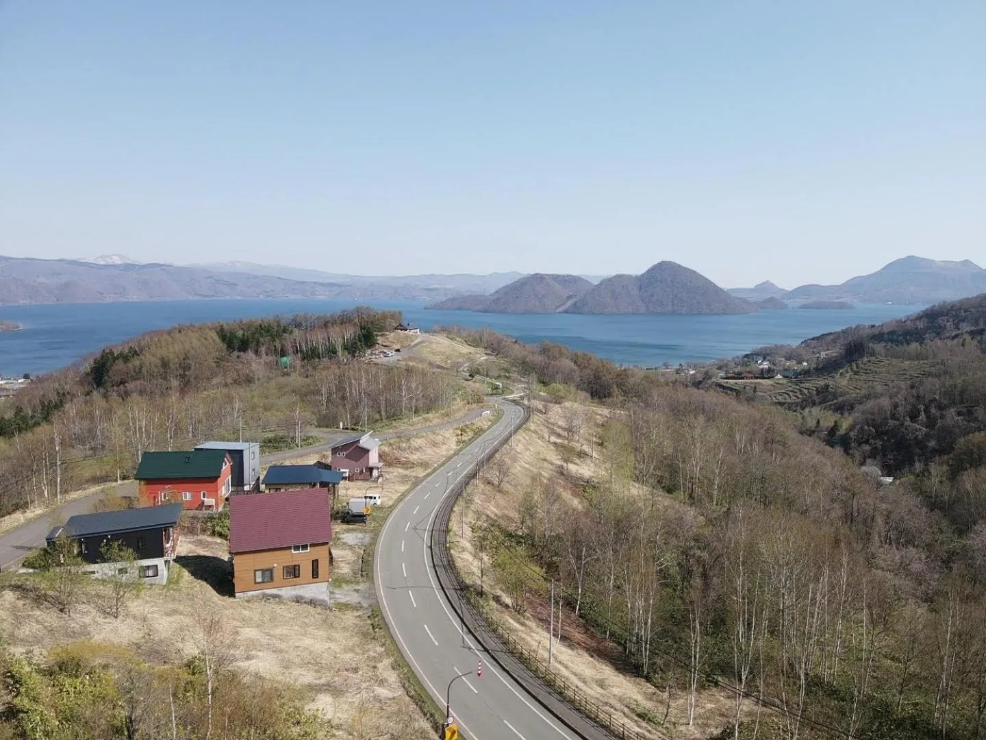 Property building in LAKE TOYA Great view log cabin