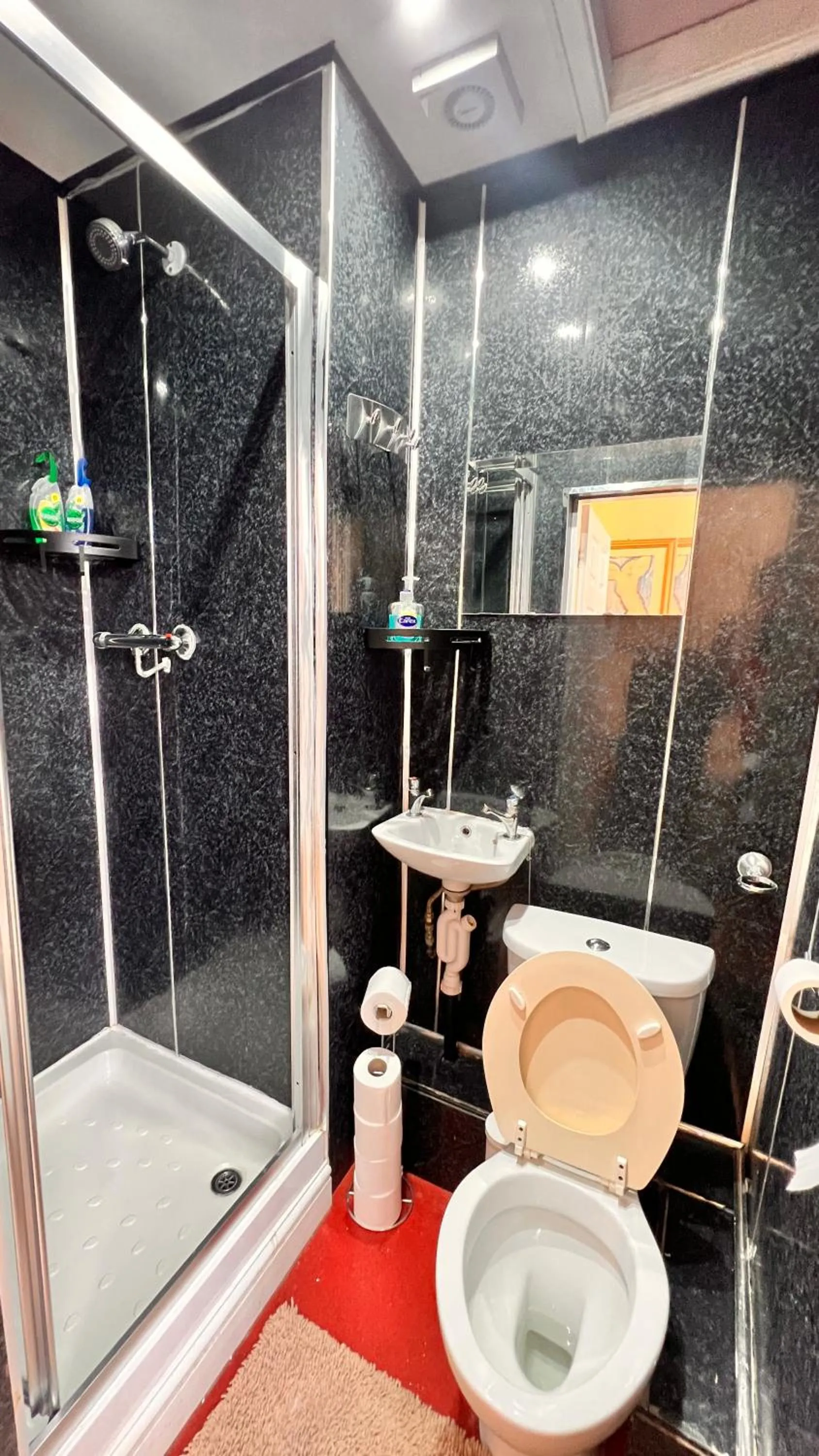 Bathroom in Castle Lodge Guest House 86-88 Sheil Rd L6 3AF