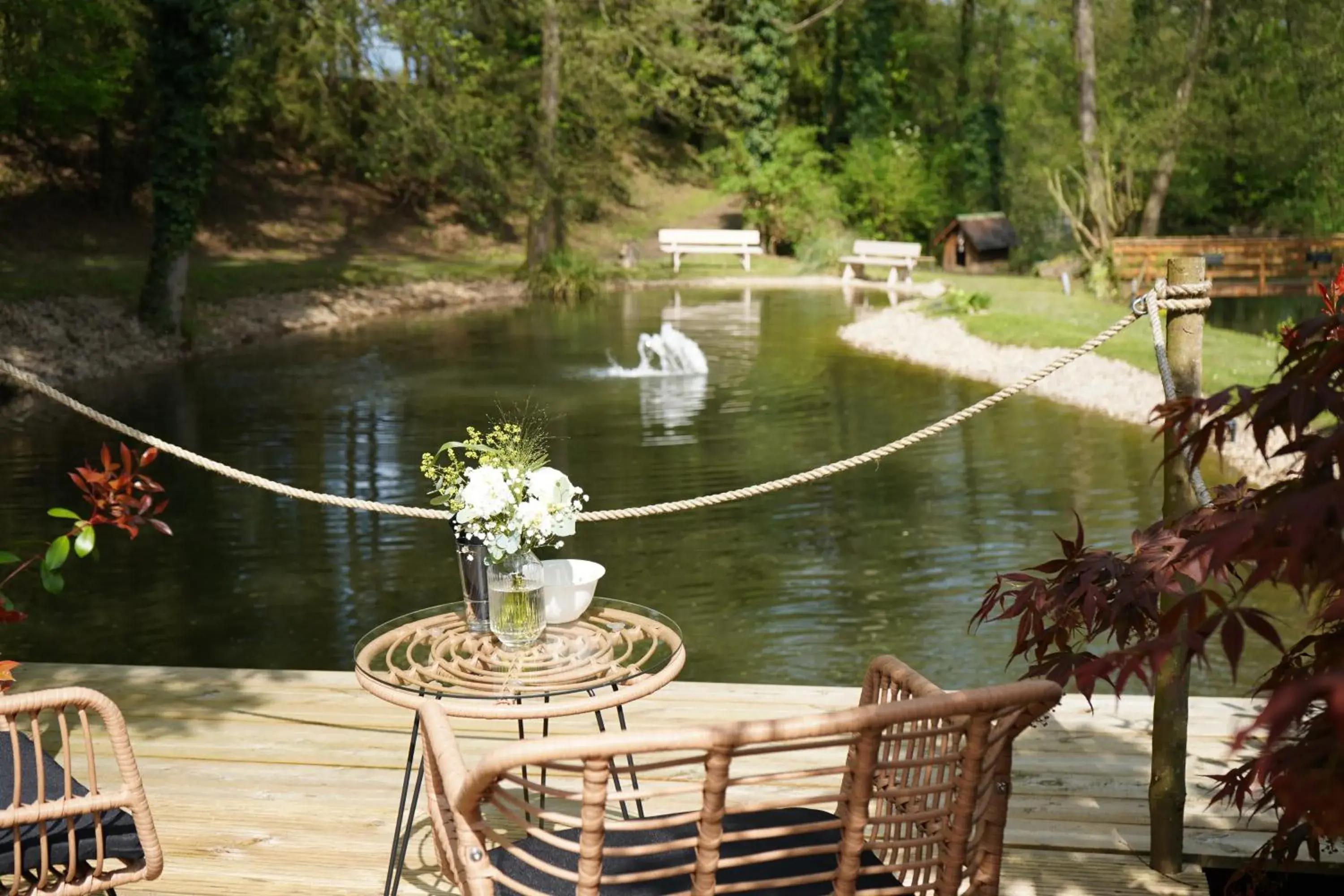 Garden in Maison Jenny Hotel Restaurant & Spa Garden in Maison Jenny Hotel Restaurant & Spa