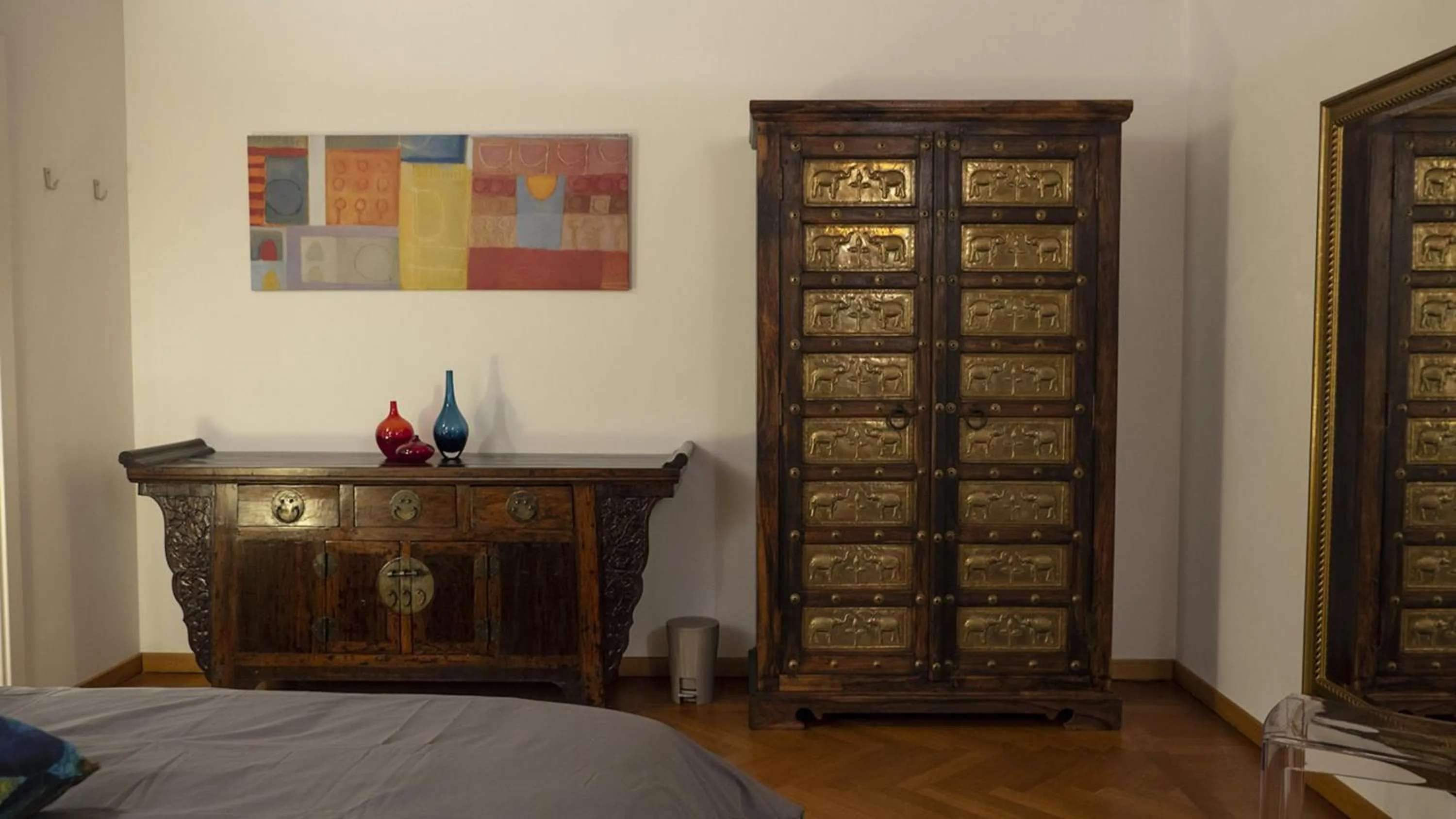 microwave, Bed in Villa Matildis