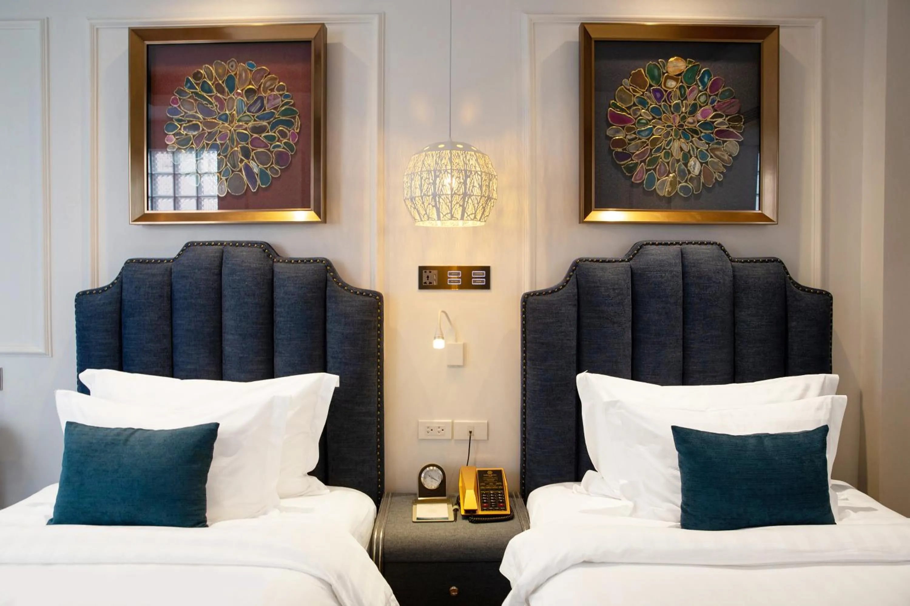 Bed in Hanoi Fiesta Central Hotel and Spa