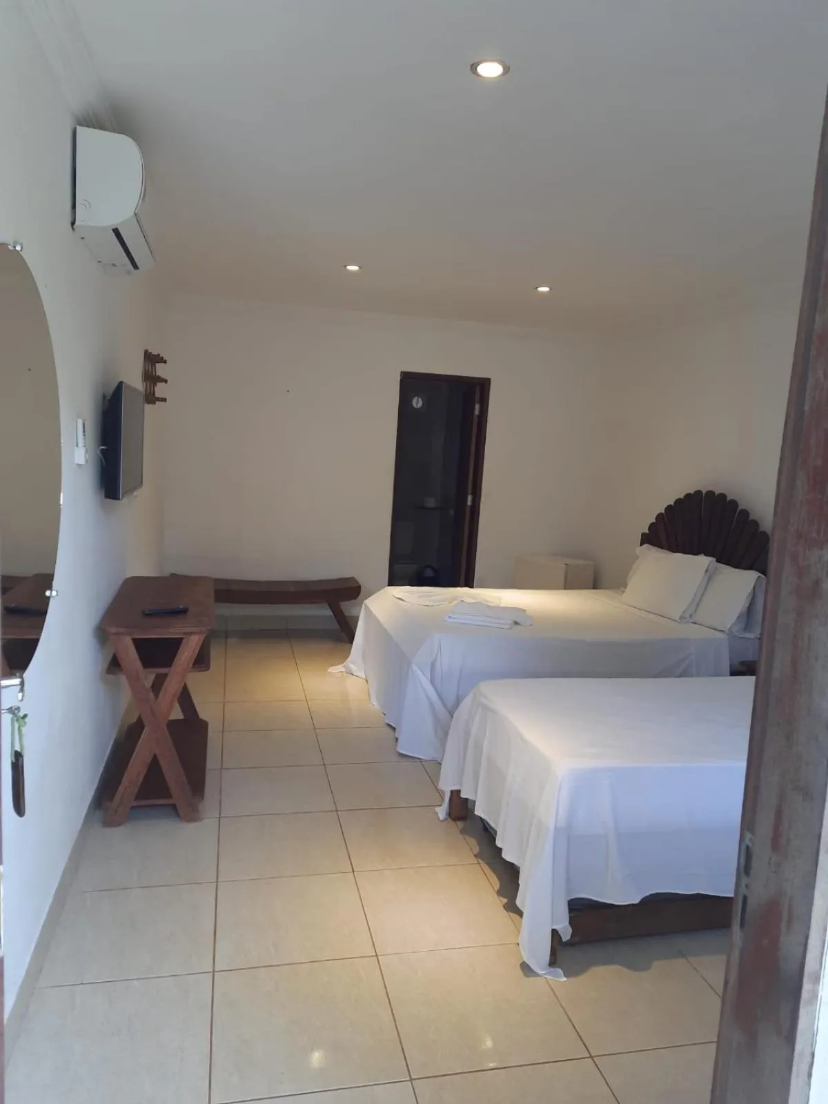 Bed in Pousada Água de Fuego