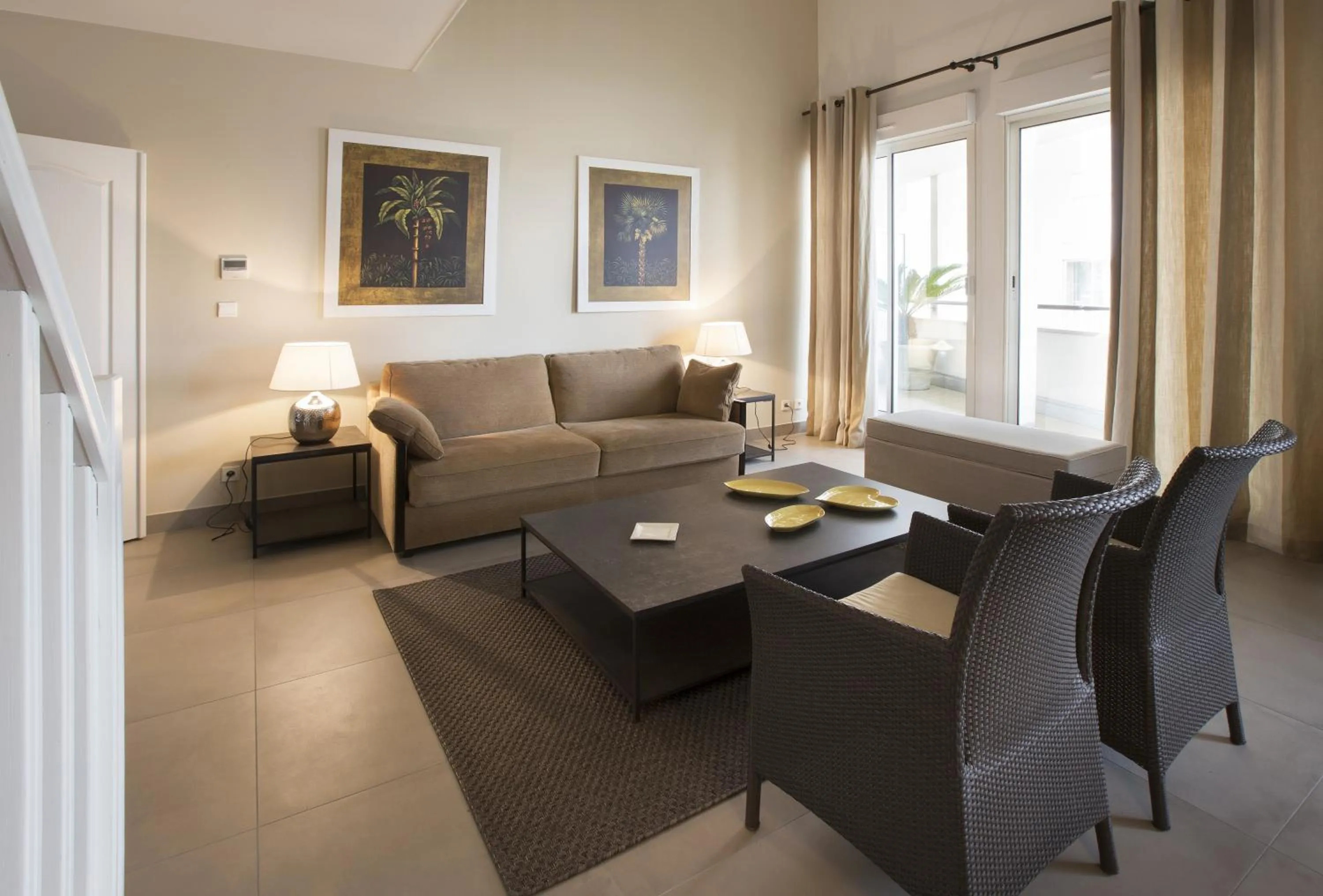 Living room, Bed in Cannes Croisette Prestige Apart'hotel