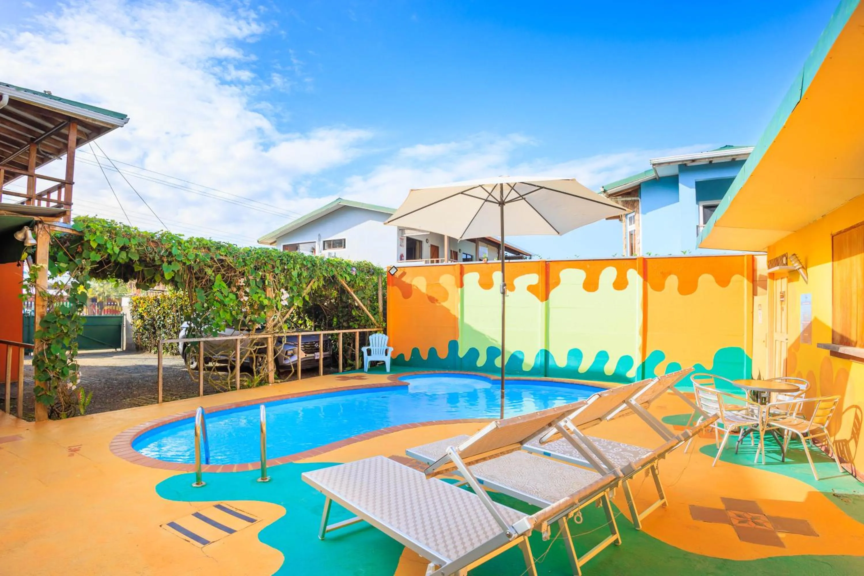 Pool view in Hotel Boutique La Casa de las Flores