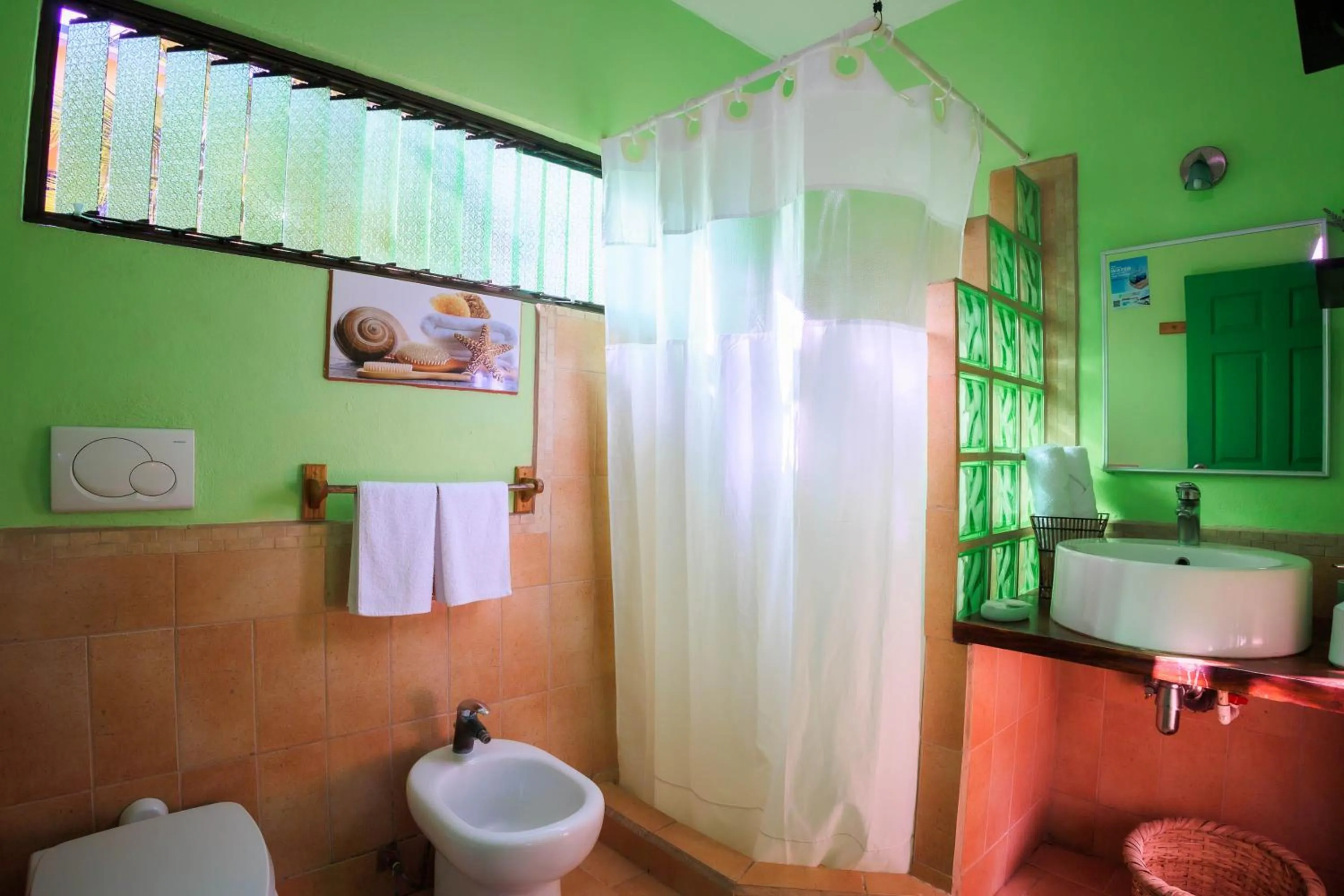 Shower in Hotel Boutique La Casa de las Flores
