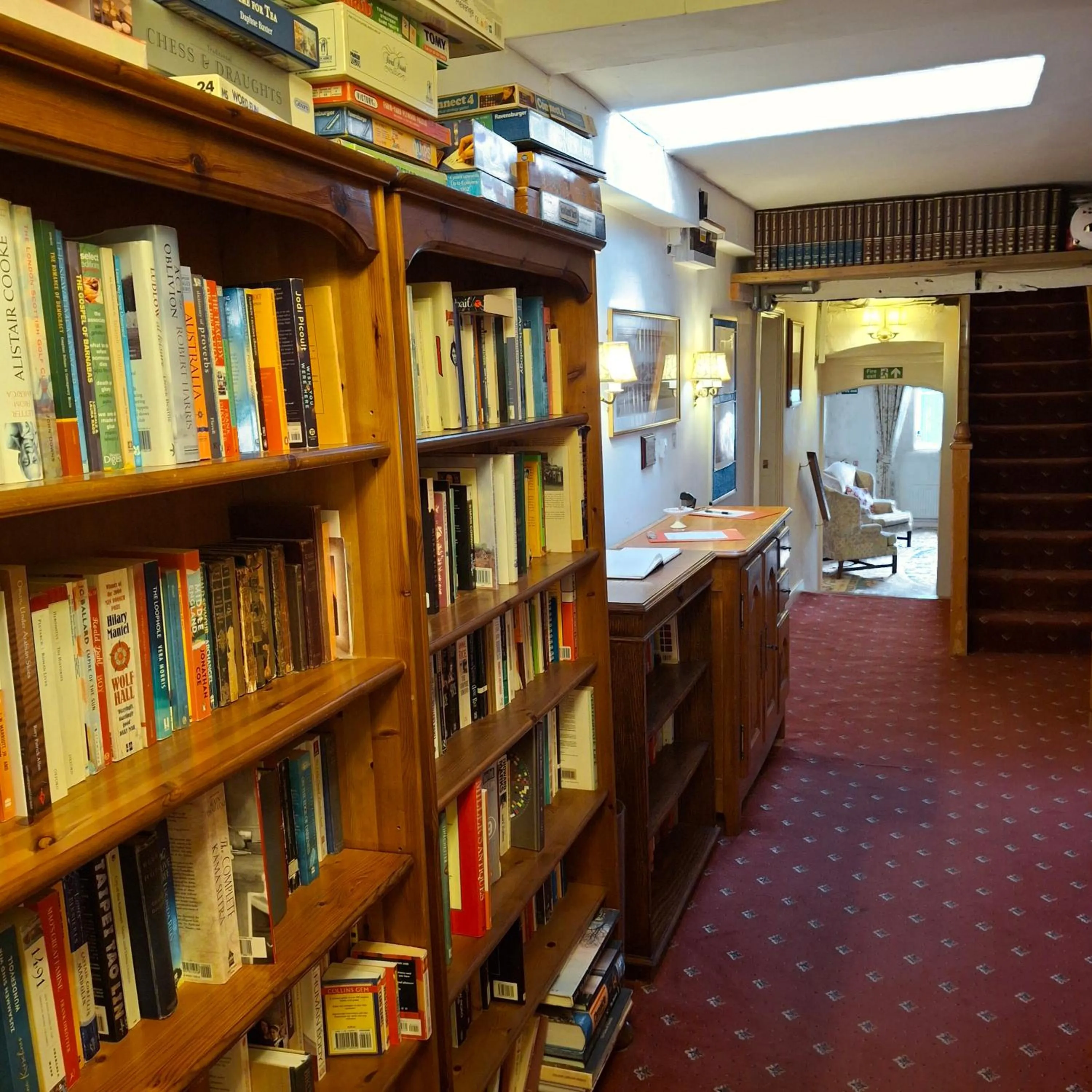Library in The Abbey Hotel & Apartments