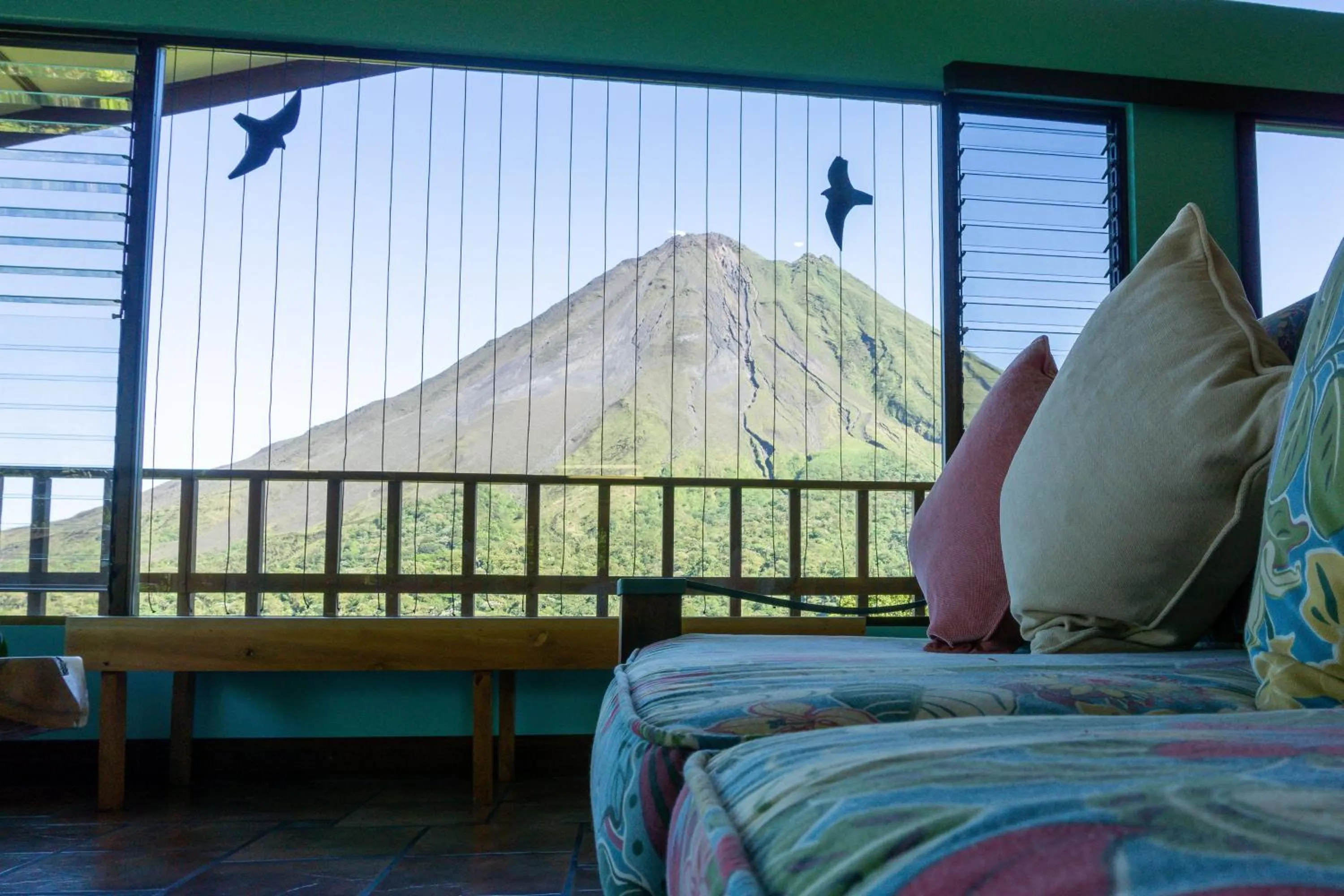 Mountain view, Bed in Arenal Observatory Lodge & Trails