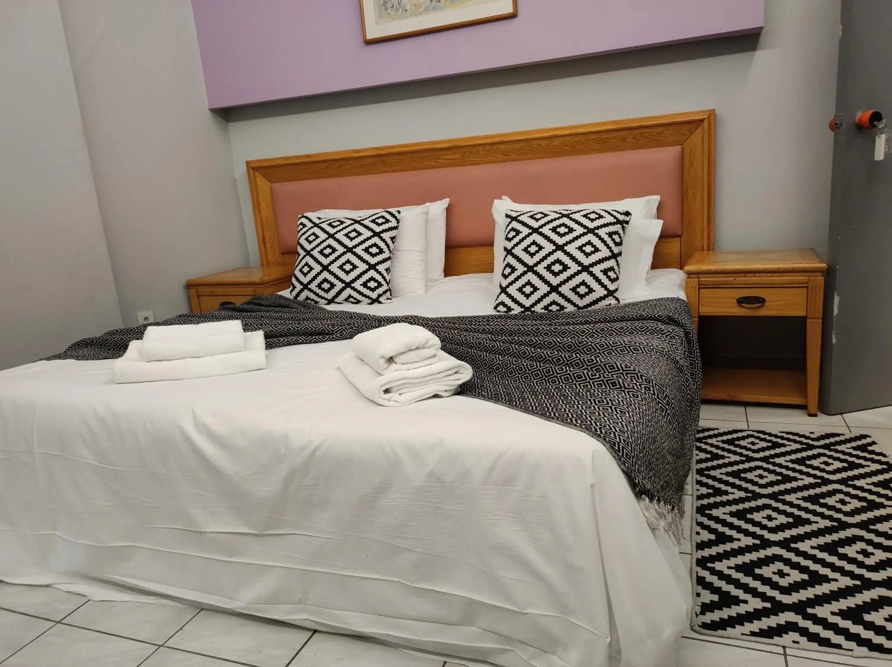 Bed in N E P center Hotel Rodos Bed in N E P center Hotel Rodos