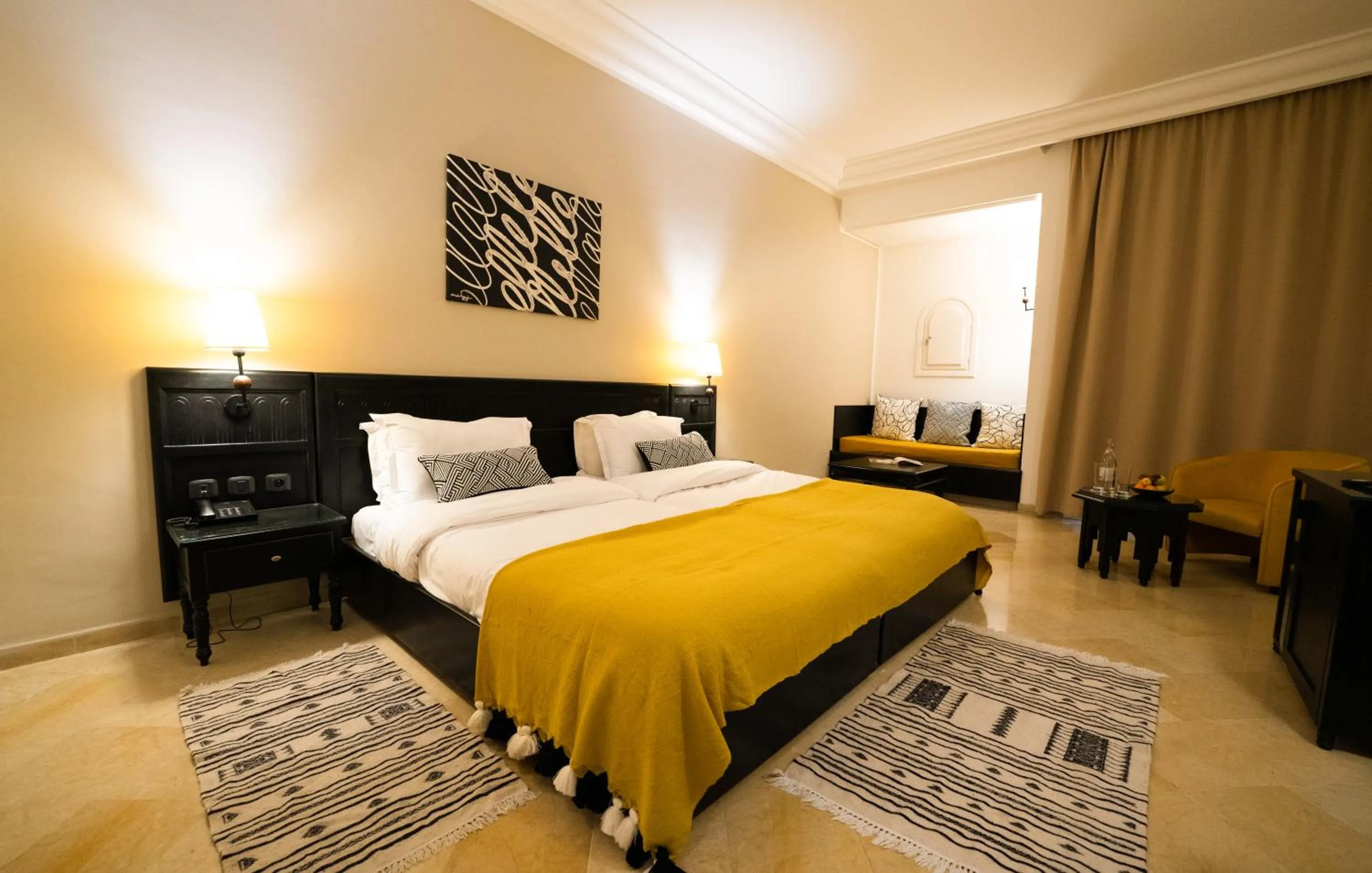 Bed in Eden Yasmine Resort & Spa