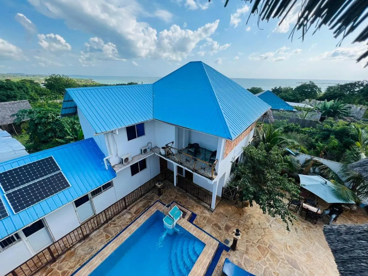 Pool view in Boshowa Villas