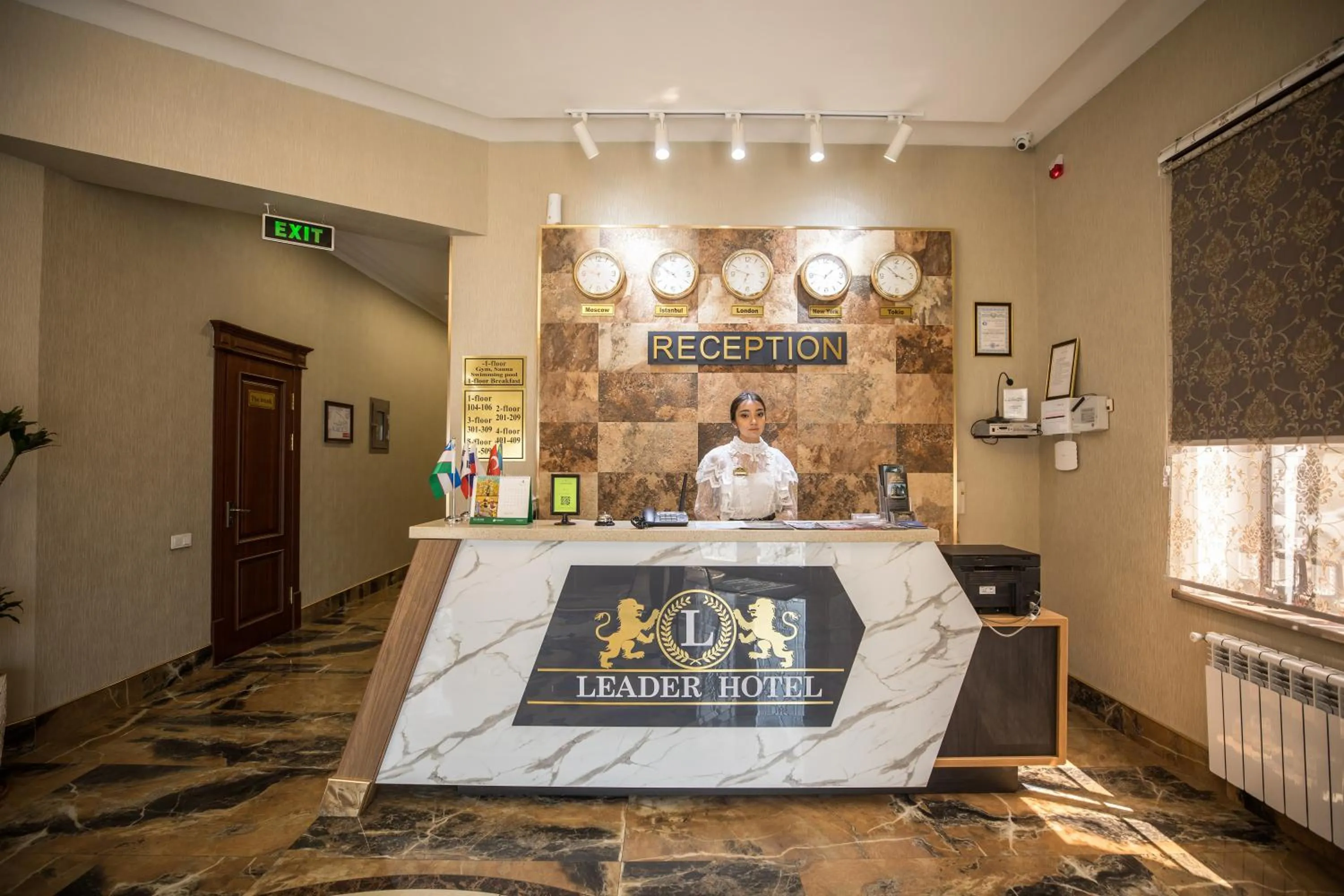 Lobby or reception in Leader Hotel