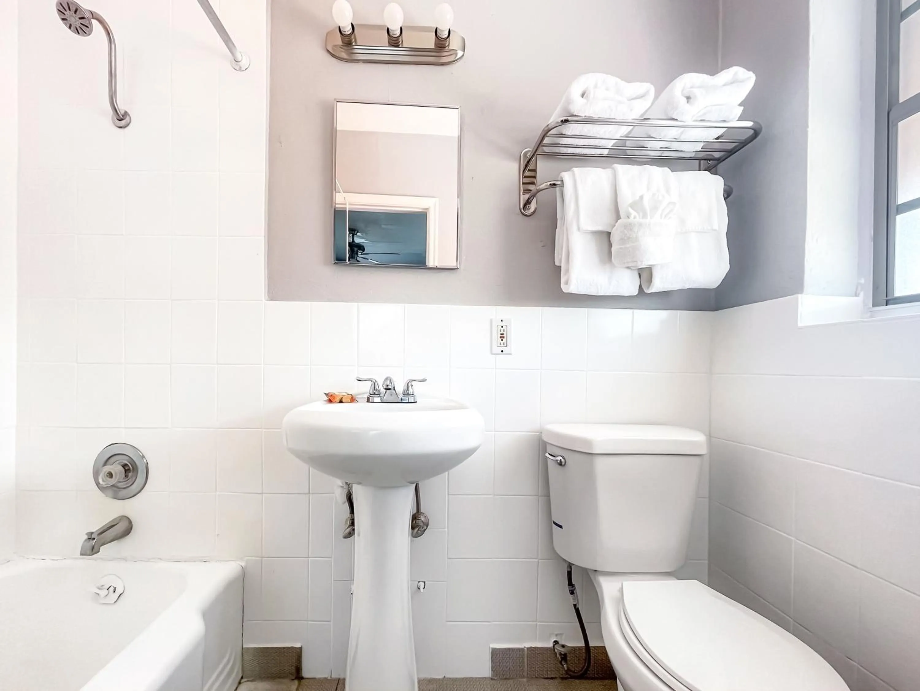 Bathroom in The Blue Wave