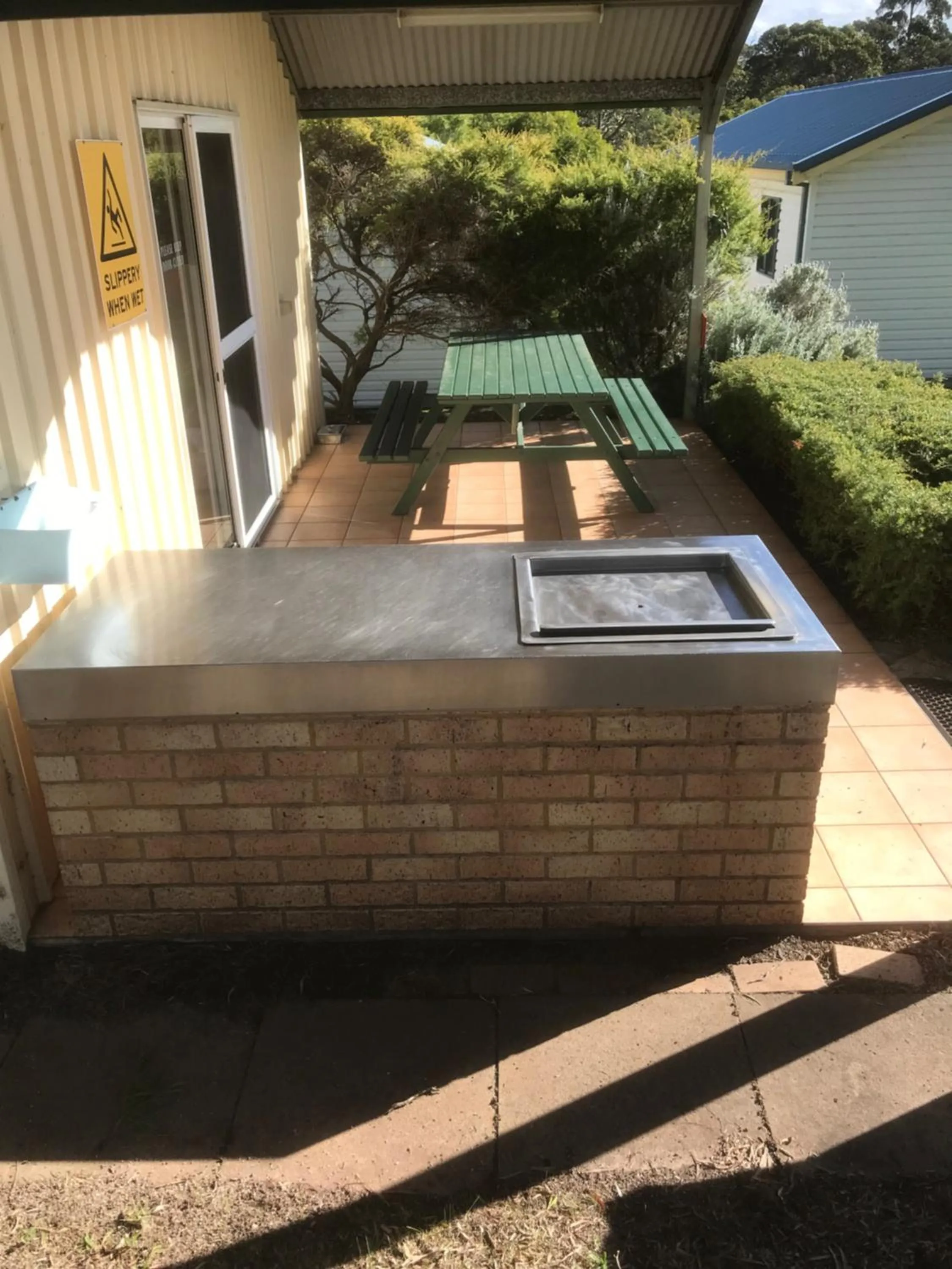 Patio in Riverview Tourist Park