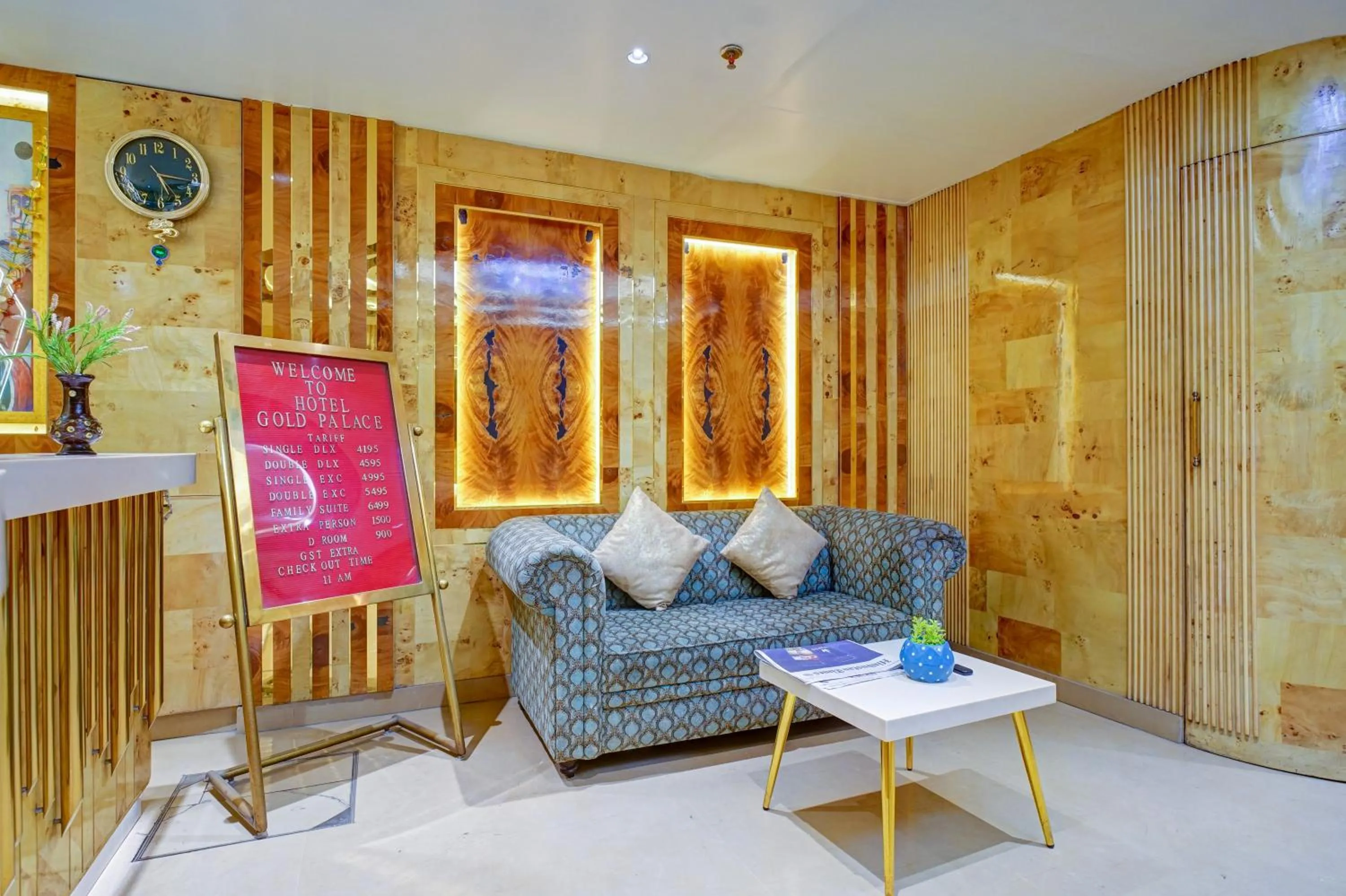 Seating area in Hotel Gold Palace - 03 Mins Walk From New Delhi Railway Station