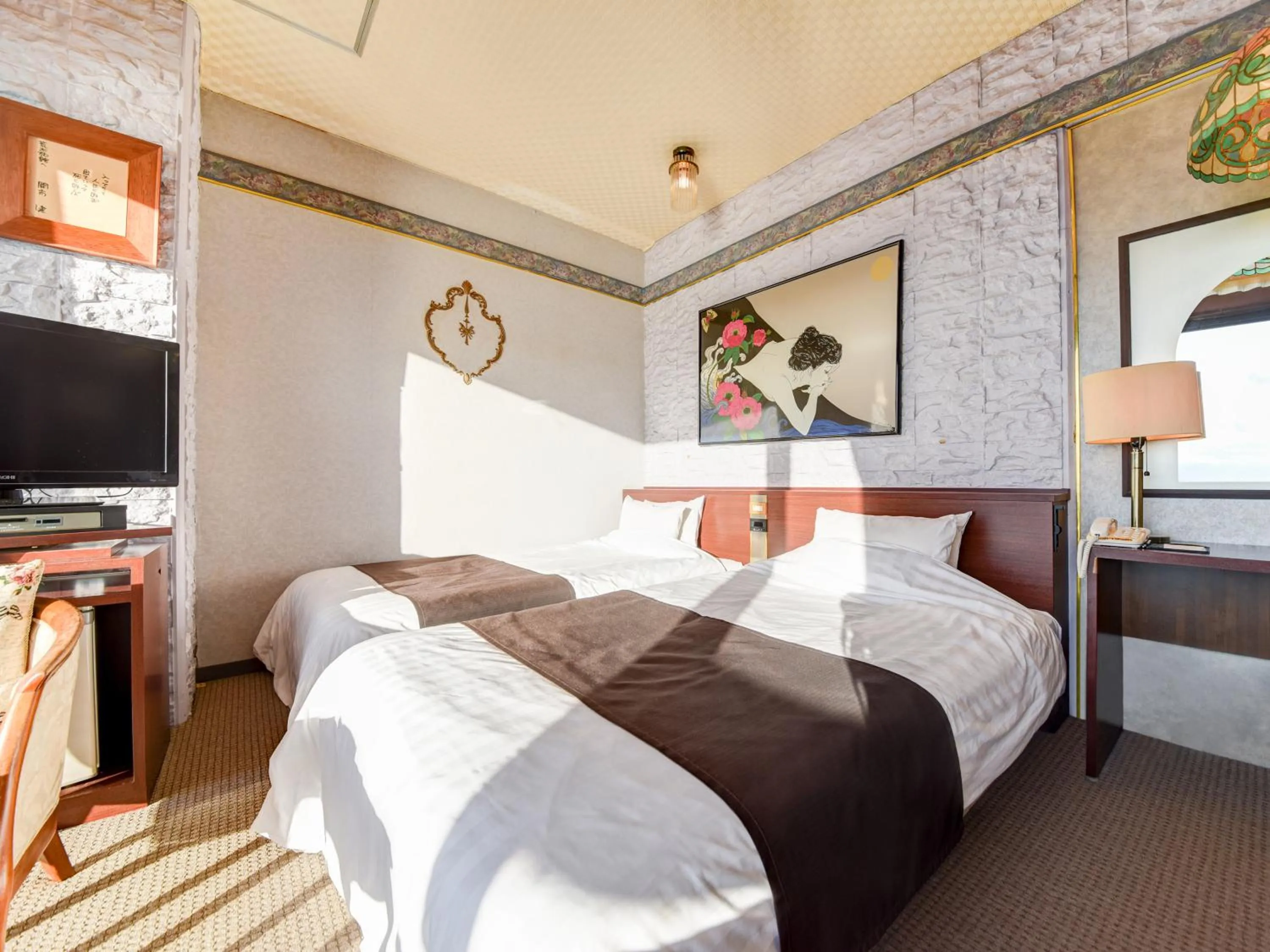 Photo of the whole room, Bed in Tanegashima Araki Hotel