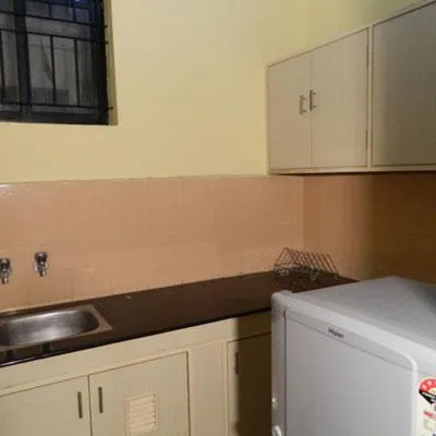 Kitchen or kitchenette in Shoba Suites-Kammanahalli