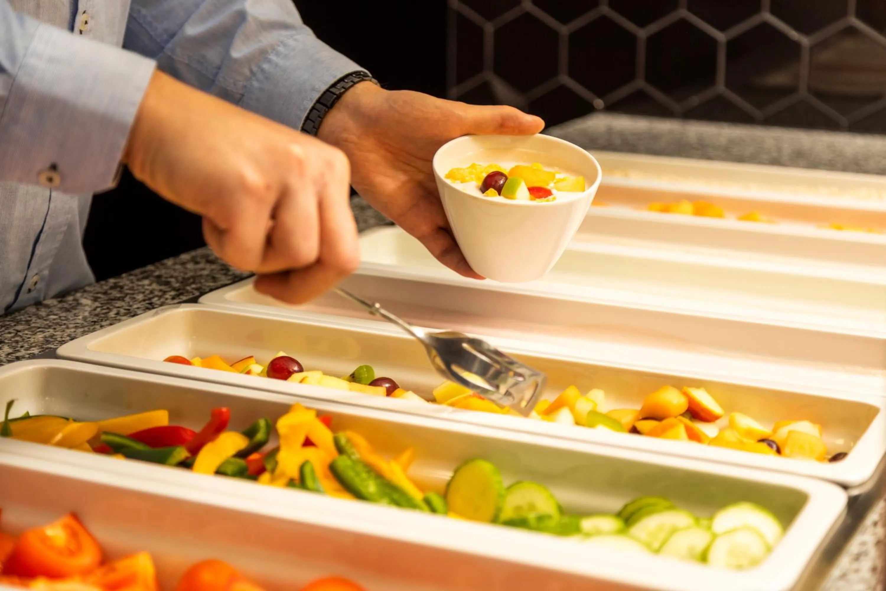 Breakfast in Hotel Zeitgeist Vienna Hauptbahnhof