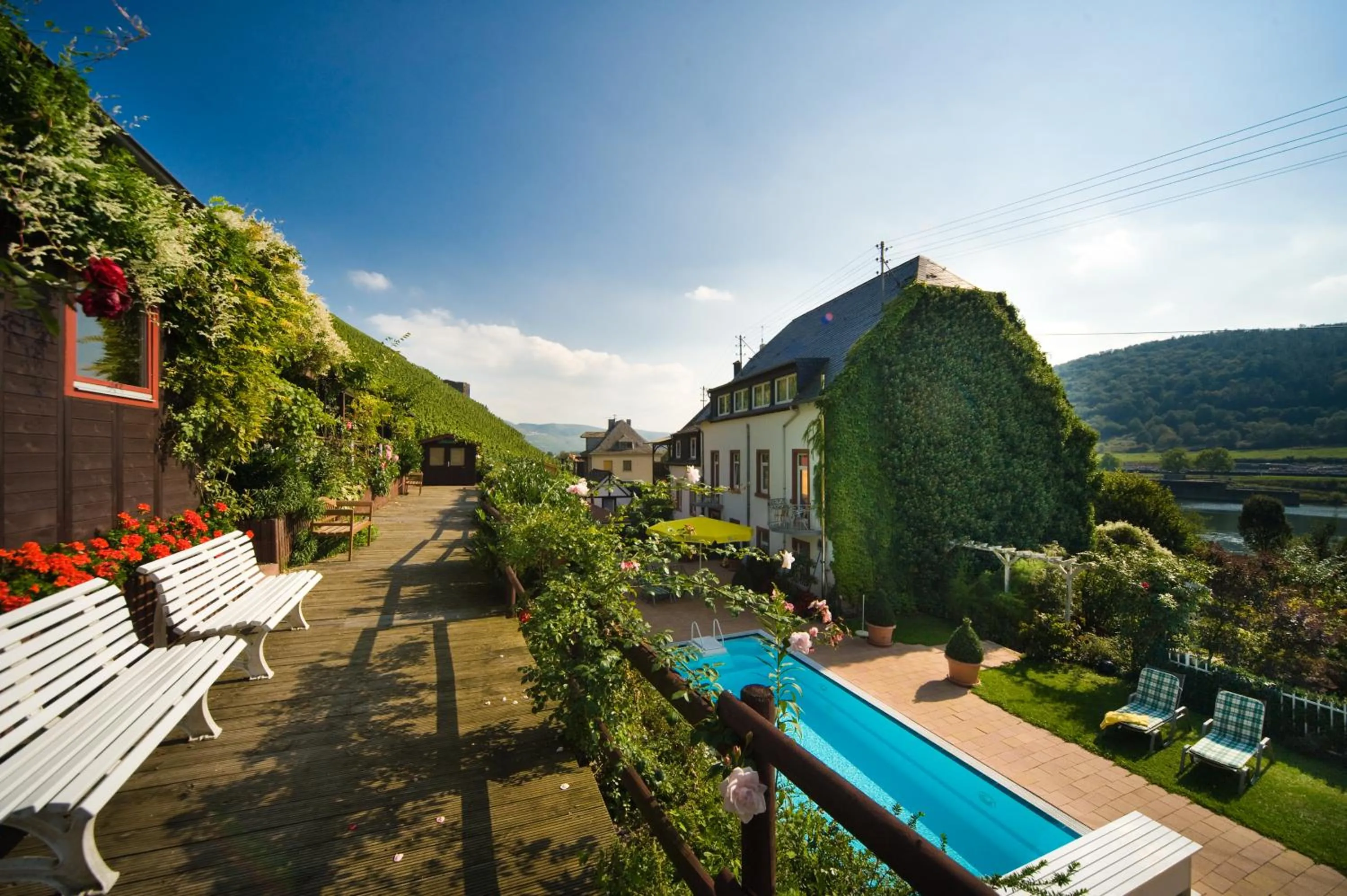 Pool view in Hotel Winzerverein
