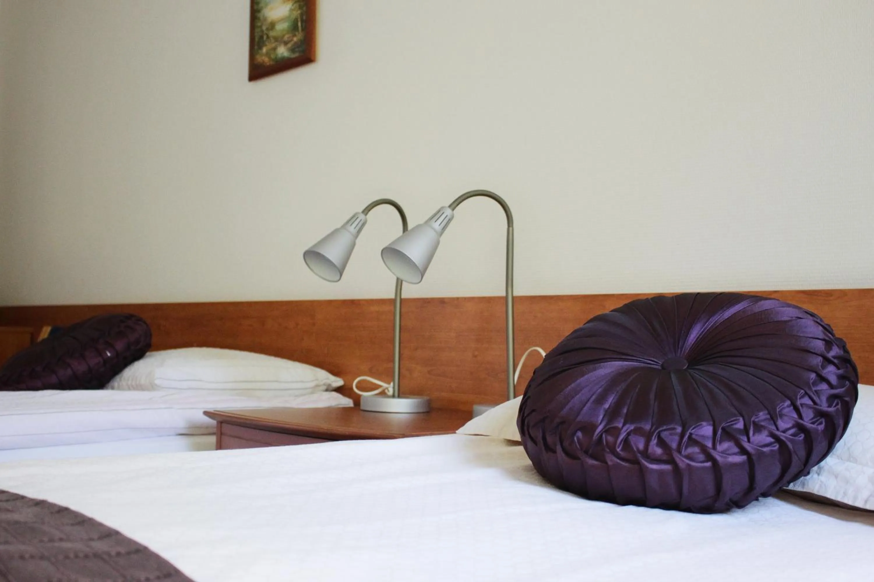 Decorative detail, Bed in Guesthouse Svartiskógur Egilsstaðir