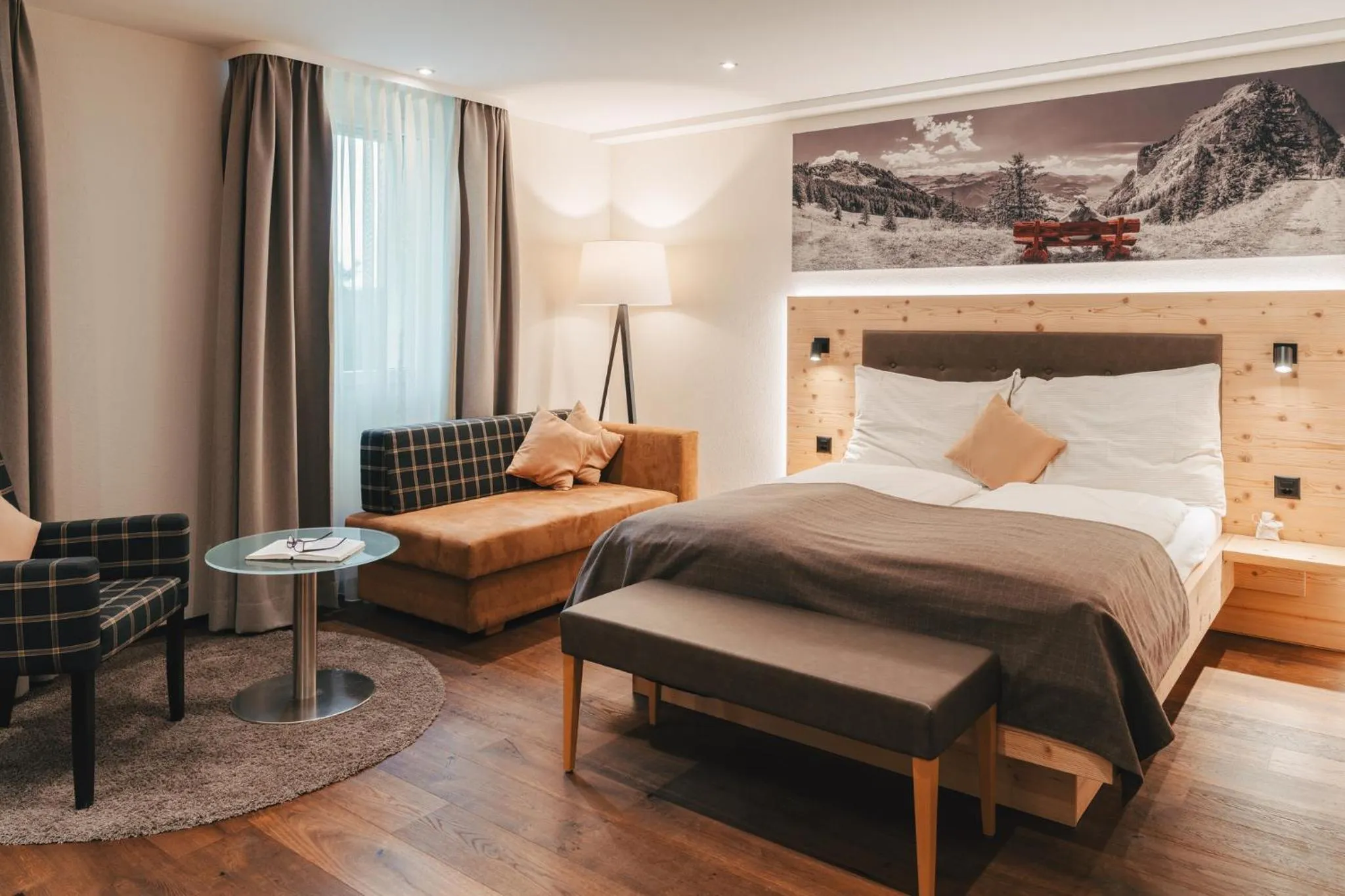 Bed in Boutique Hotel Waldegg - Self-Check-in