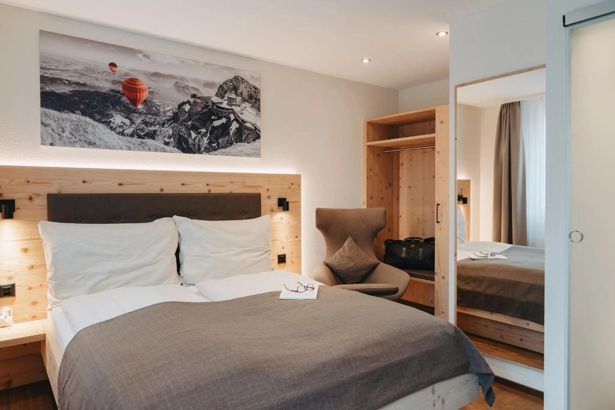 Bed in Boutique Hotel Waldegg - Self-Check-in