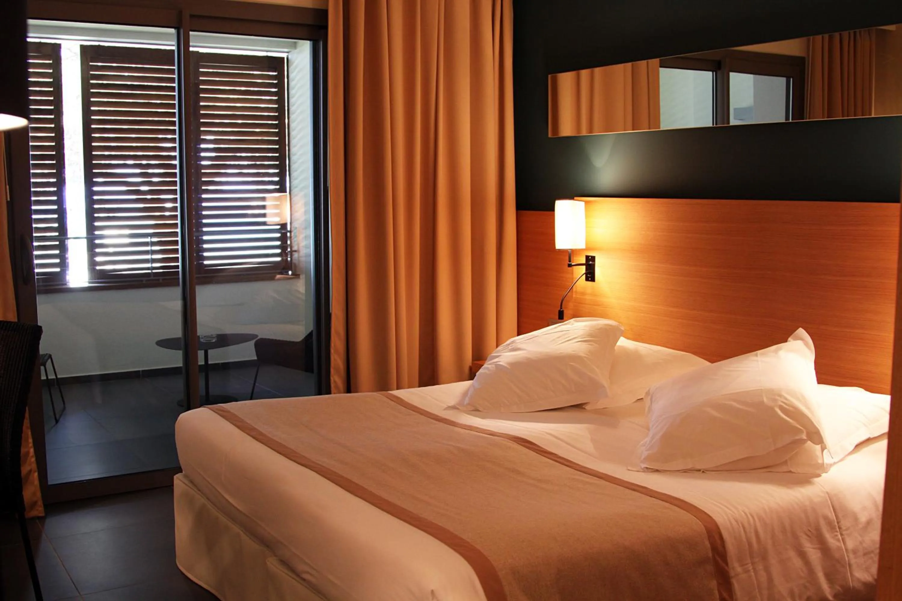 Bed in Hôtel & Lodges Moby Dick