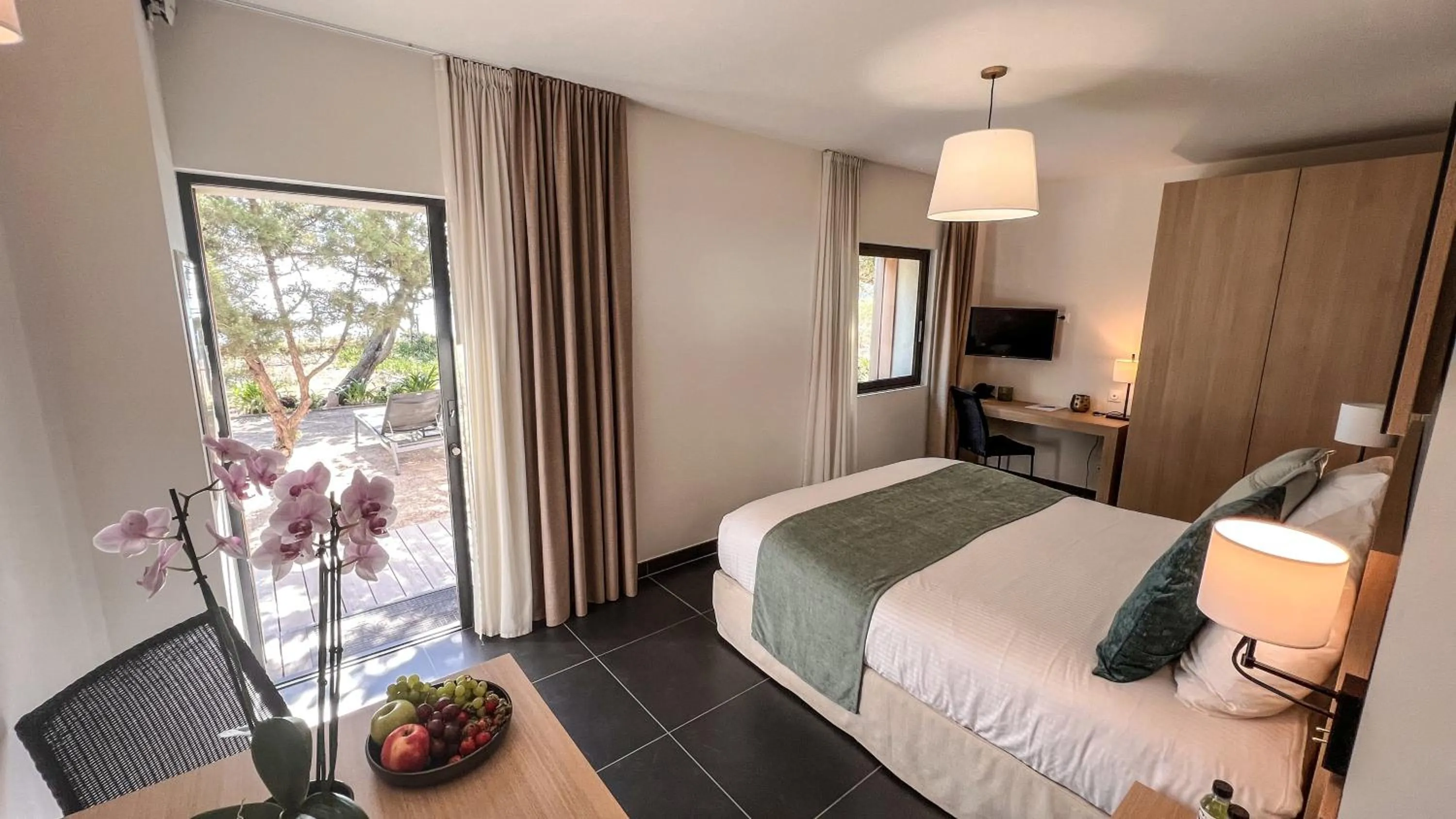 Bed in Hôtel & Lodges Moby Dick