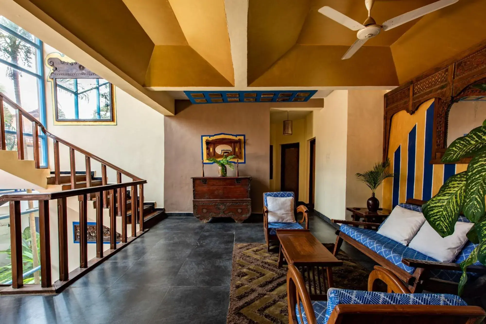 Inner courtyard view in Casa Baga Inner courtyard view in Casa Baga