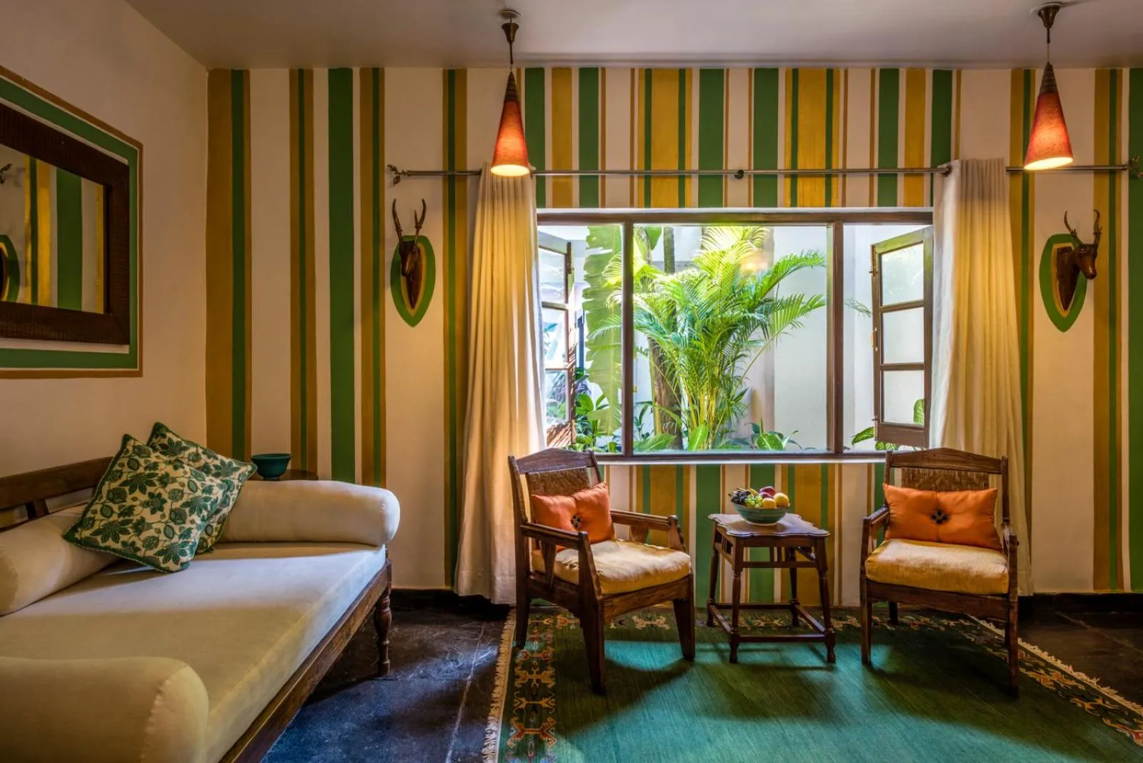 Seating area in Casa Baga