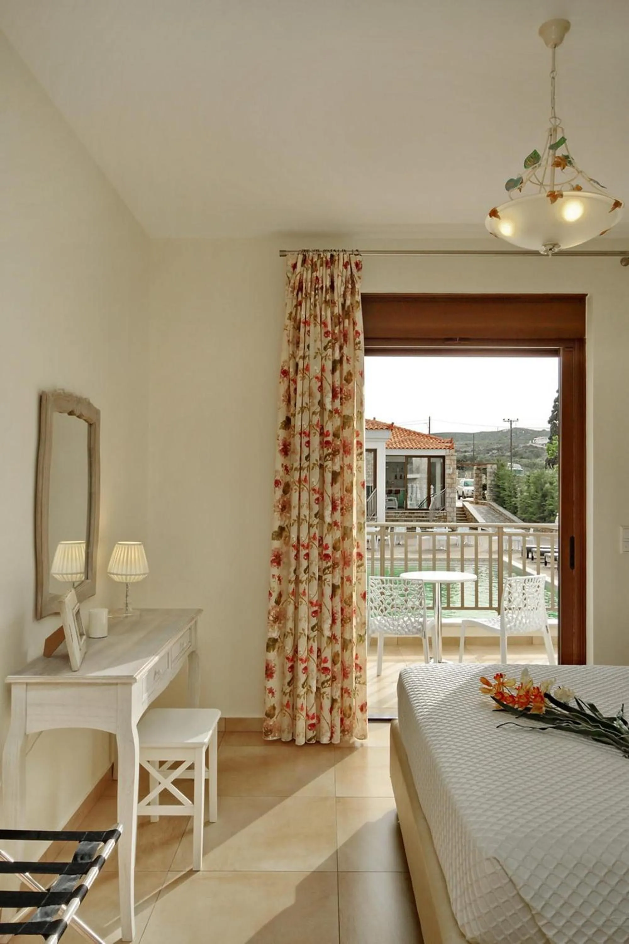 Balcony/Terrace, Bed in Elafonisos Resort