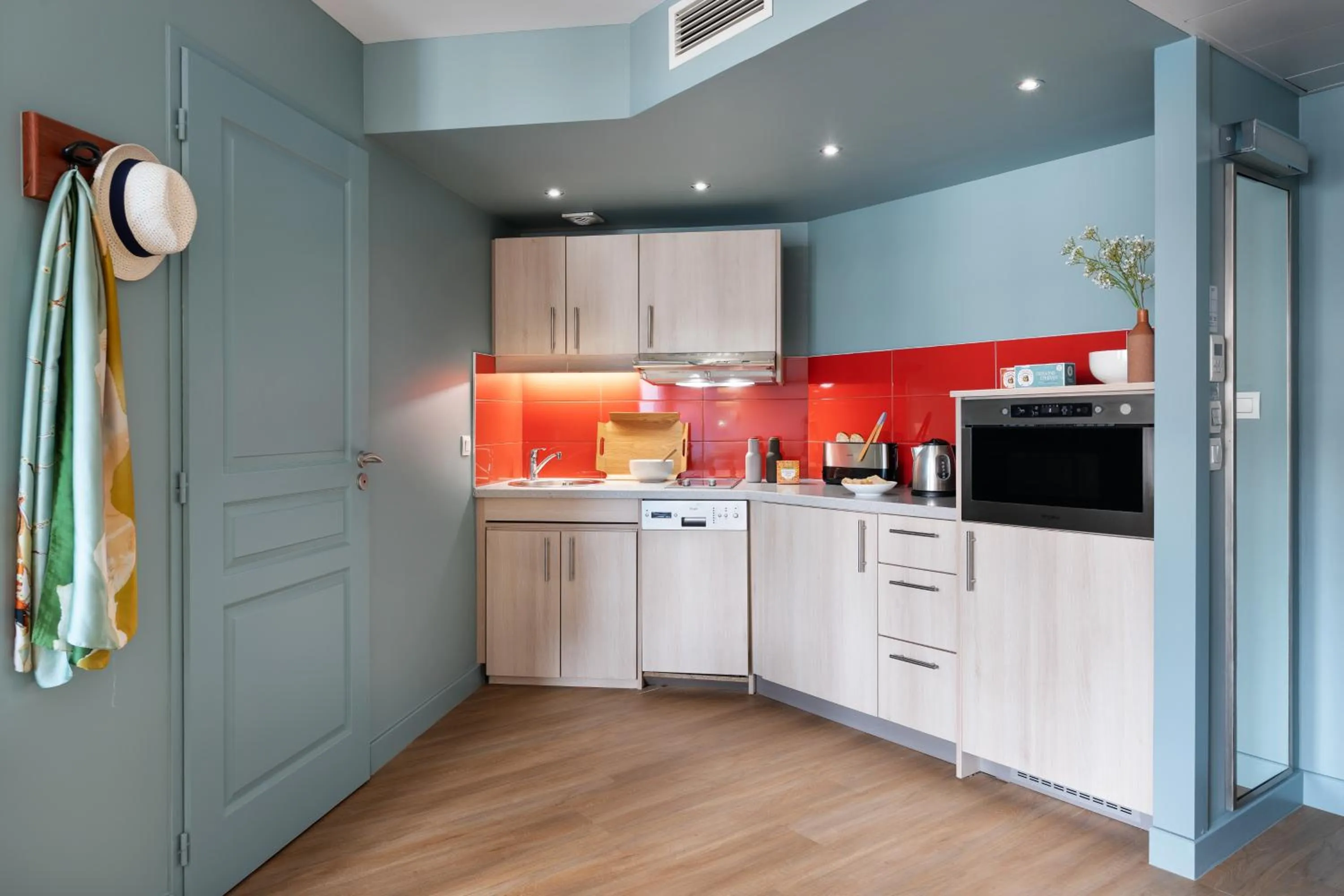 Kitchen or kitchenette in Résidence Pierre & Vacances Premium Haguna