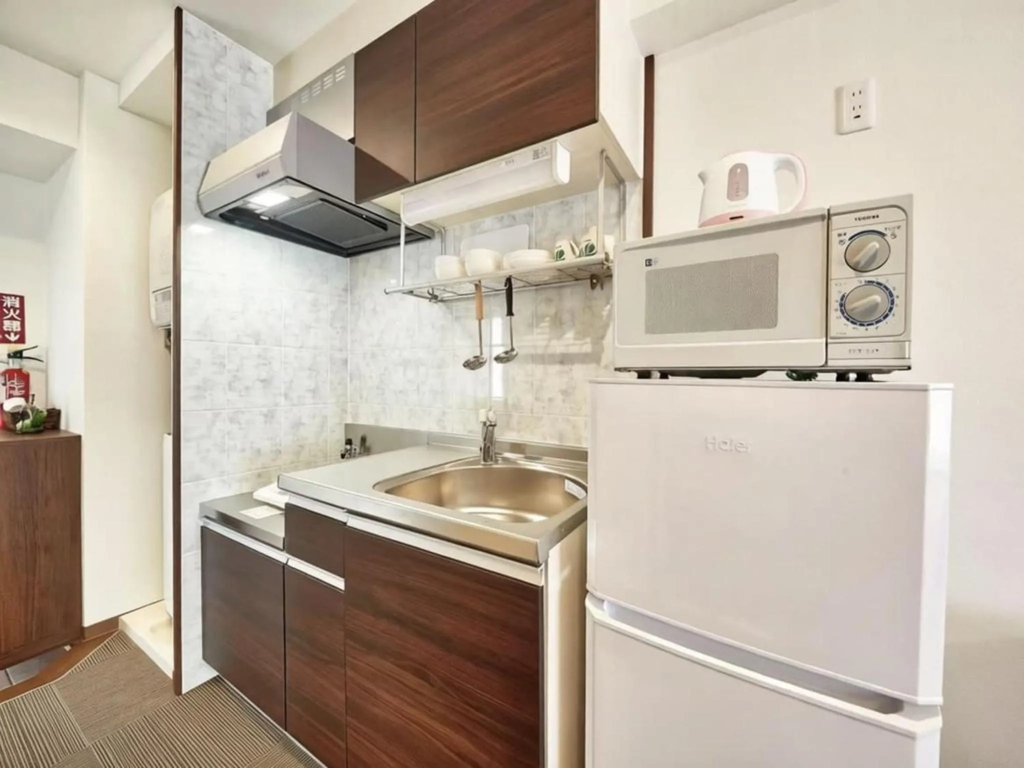 Kitchen or kitchenette in Hotel Cuore Kokusai Dori Naha